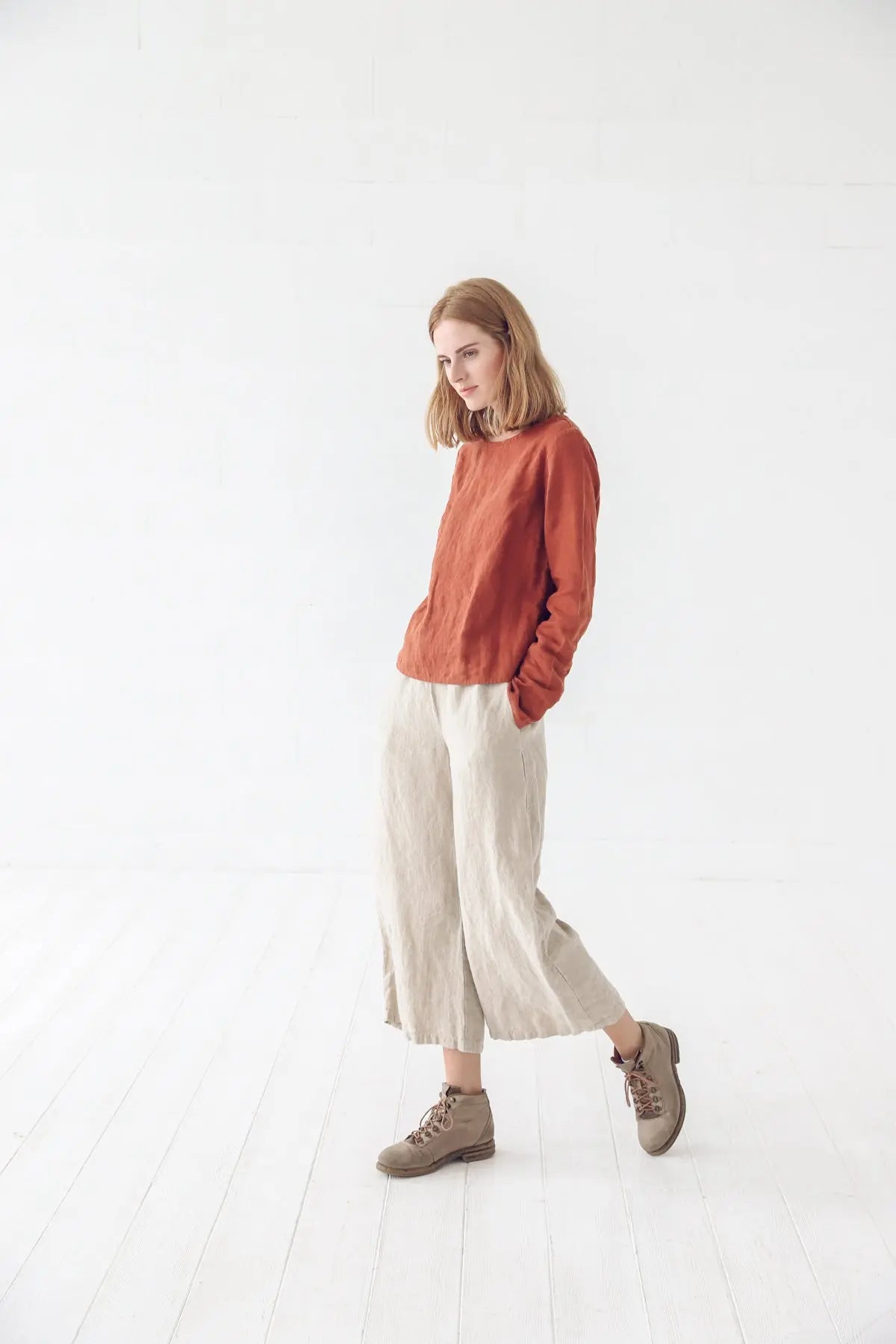 Wide Leg Linen Pants - Epic Linen luxury linen