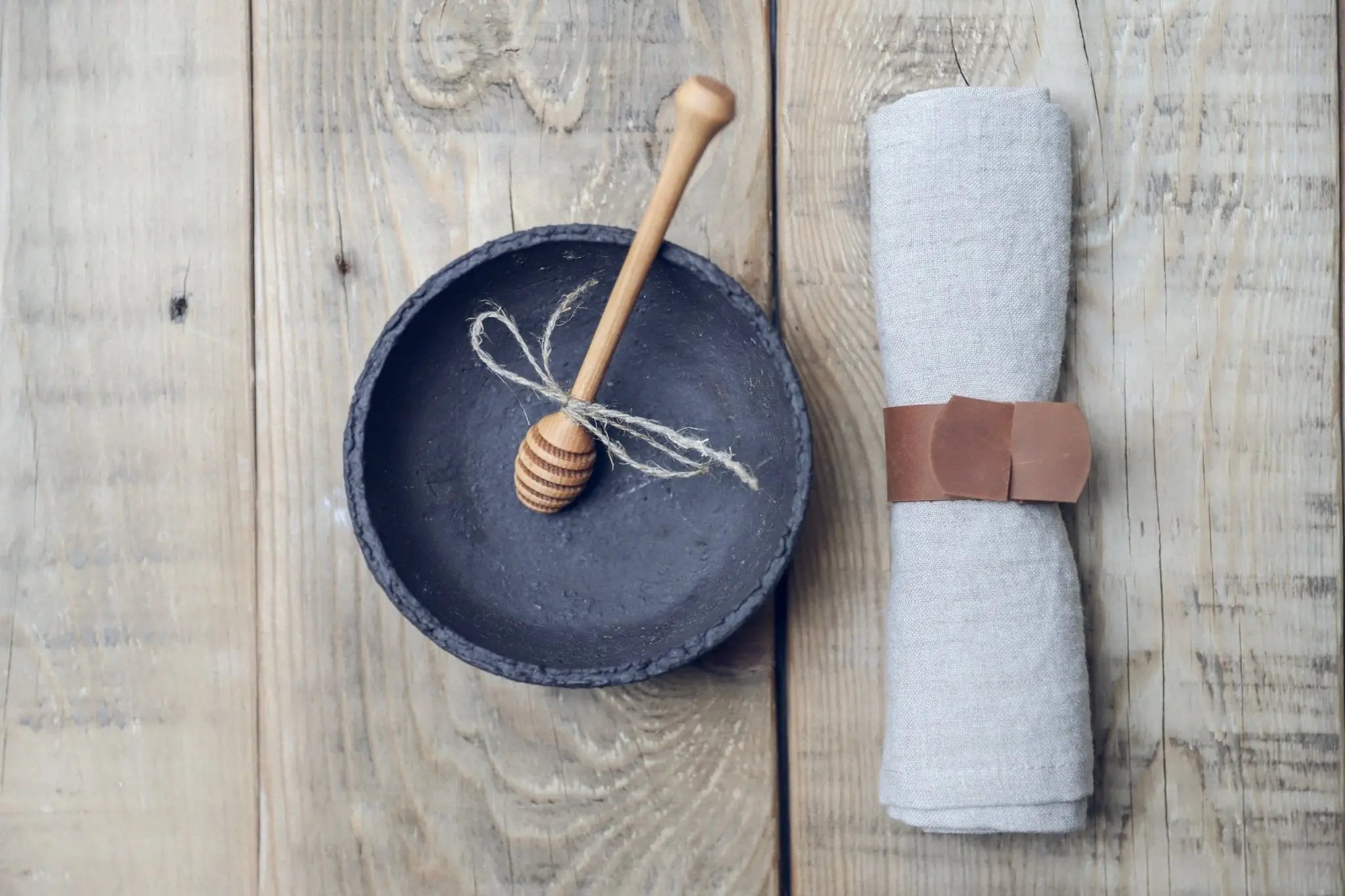 Wooden Honey Spoon - Epic Linen luxury linen