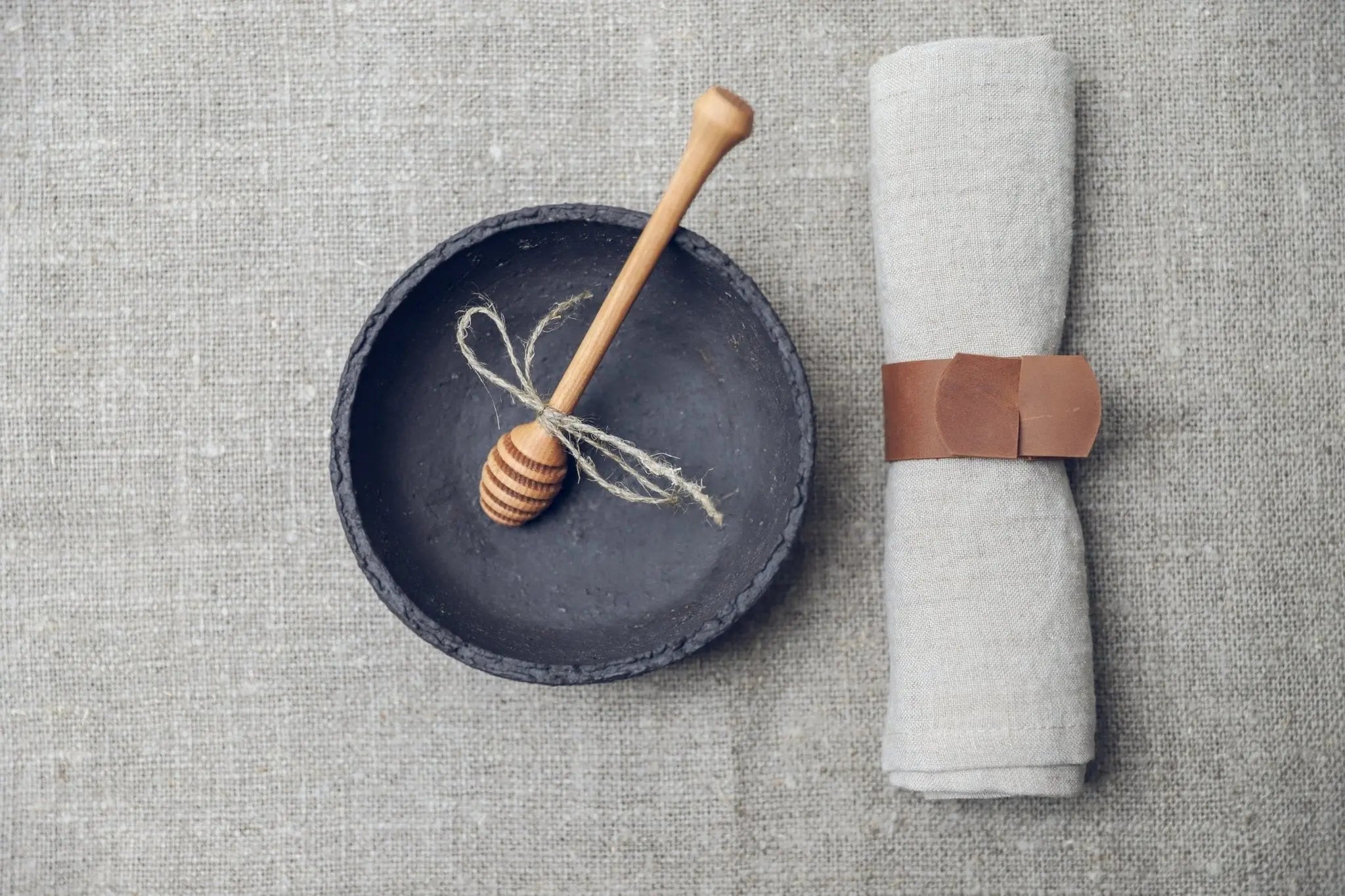 Wooden Honey Spoon - Epic Linen luxury linen