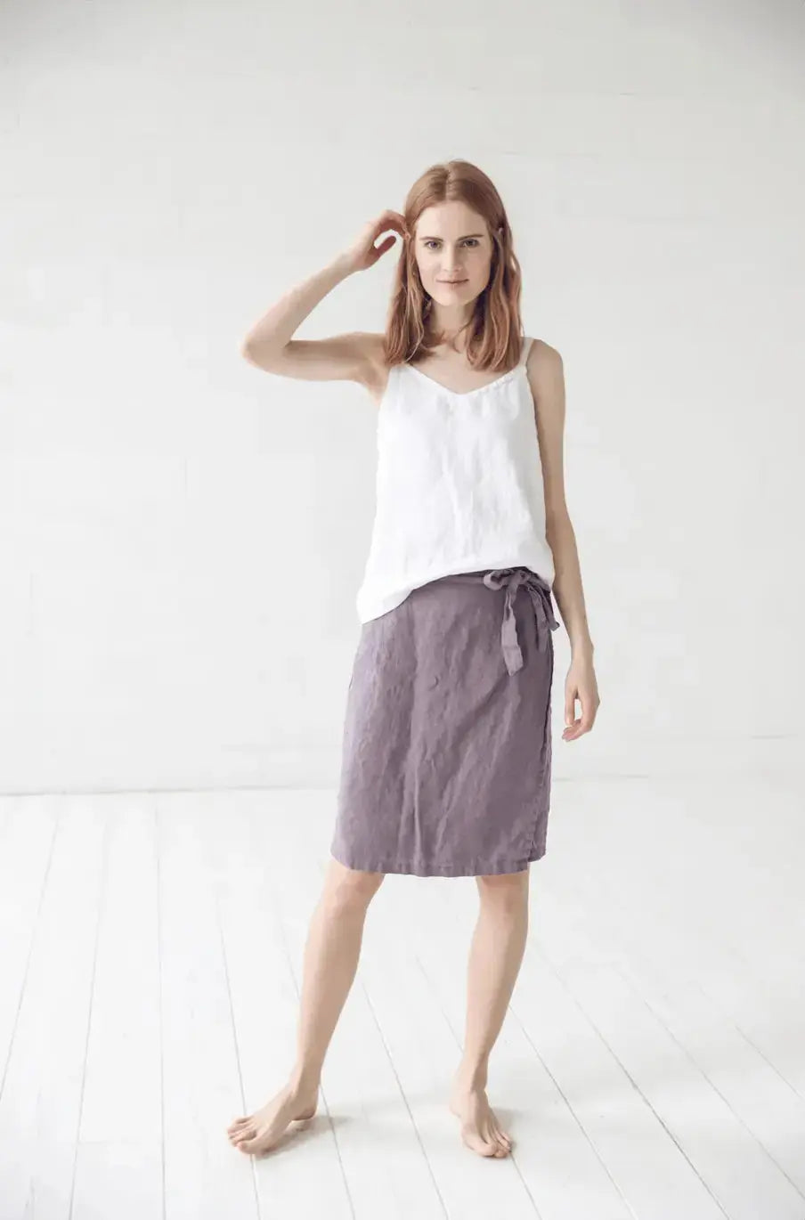 Wrap Linen Skirt - Epic Linen luxury linen