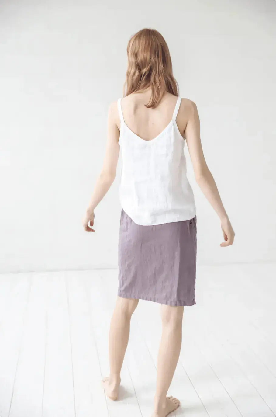 Wrap Linen Skirt - Epic Linen luxury linen