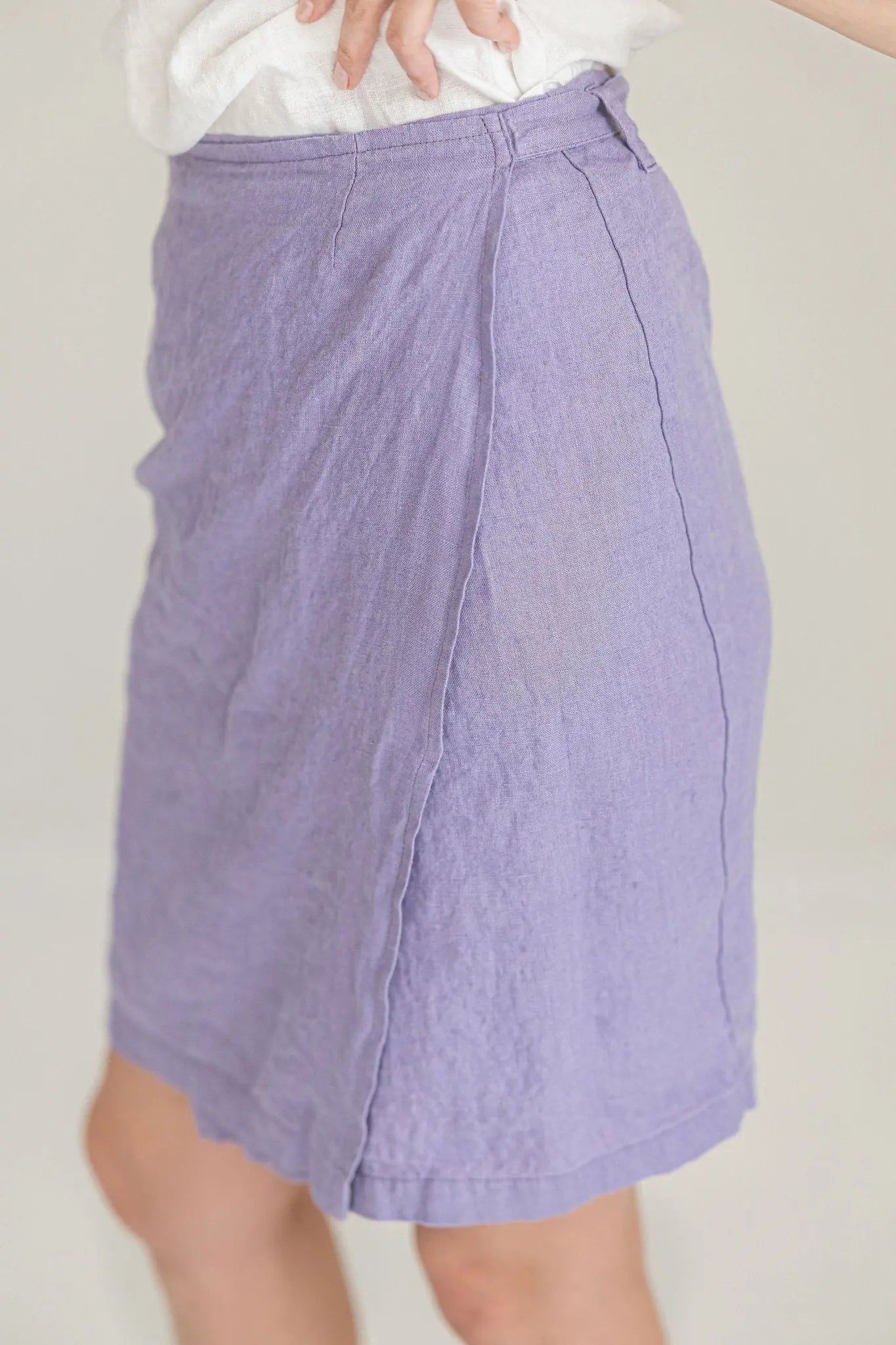 Wrap Summer Linen Skirt - Epic Linen luxury linen