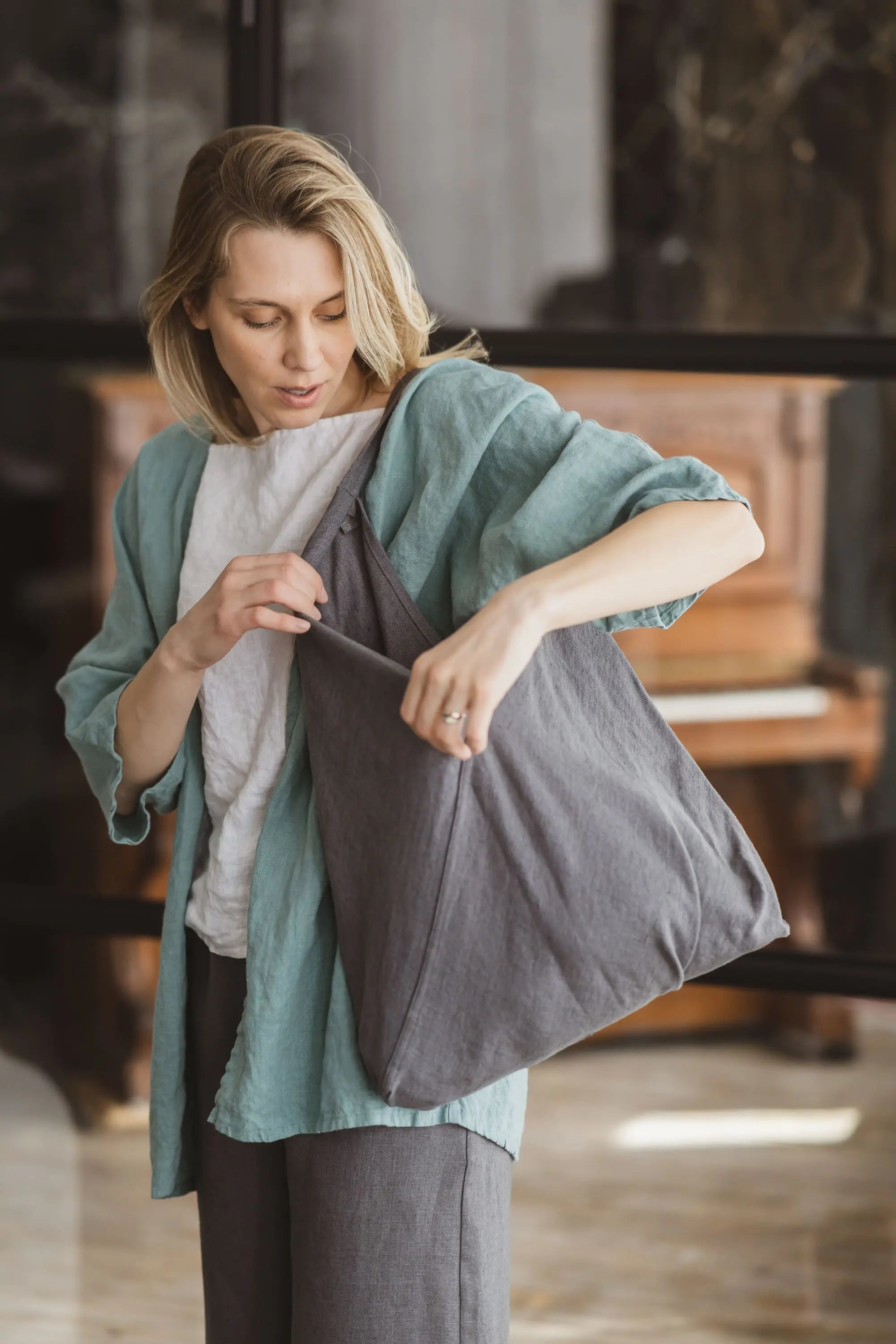 Linen Duster Jacket