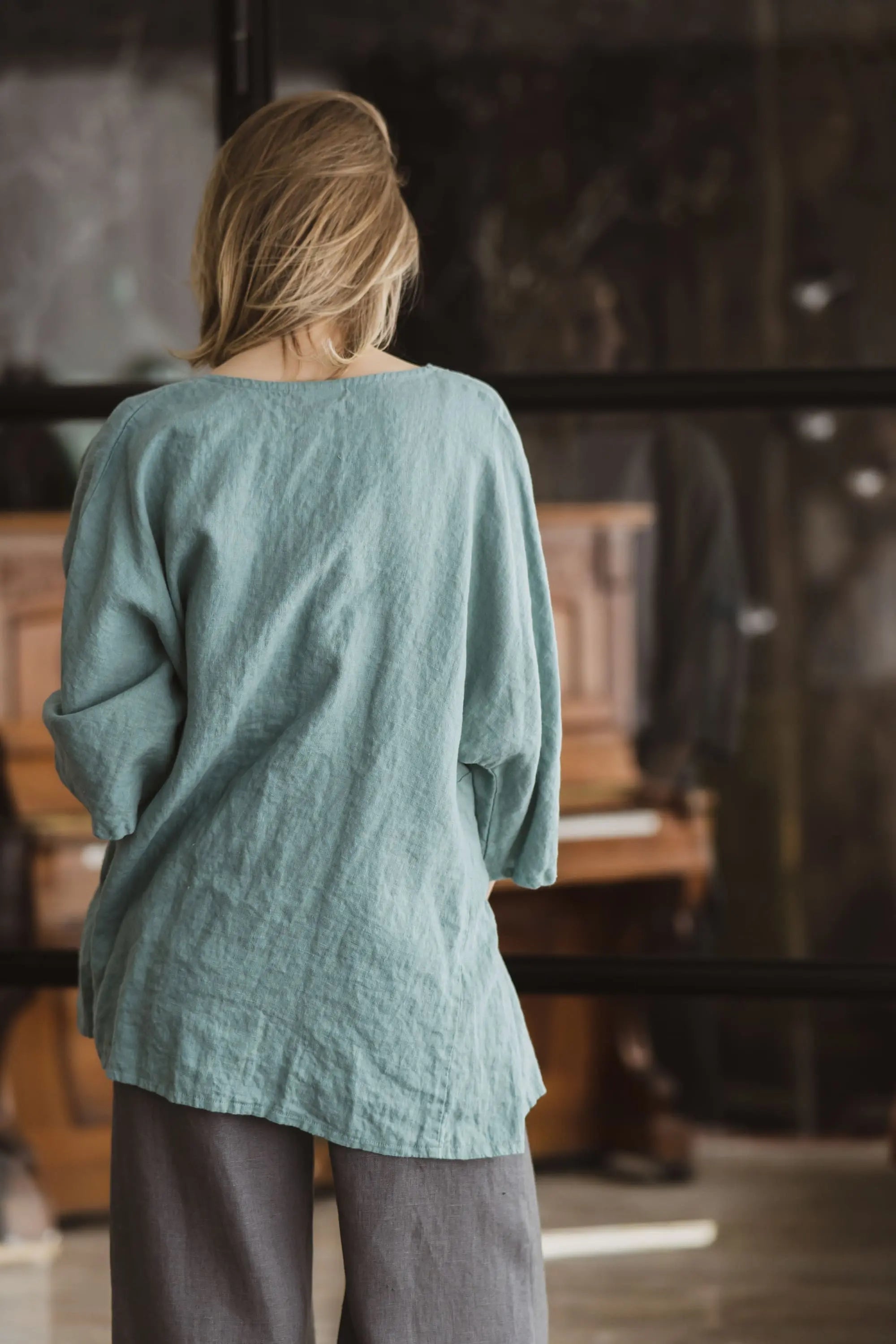 Linen Duster Jacket