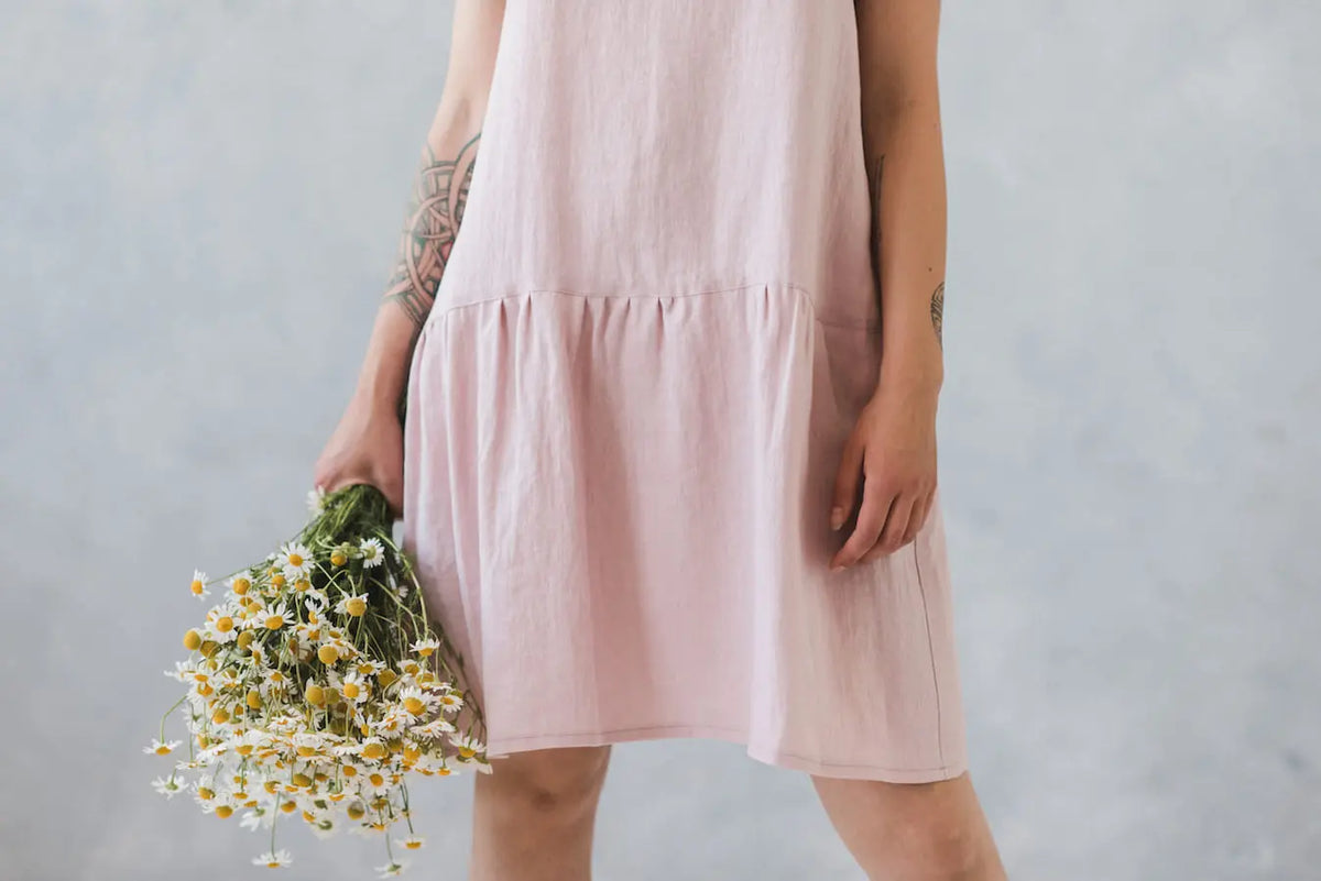 READY TO SHIP Linen Swing Sundress