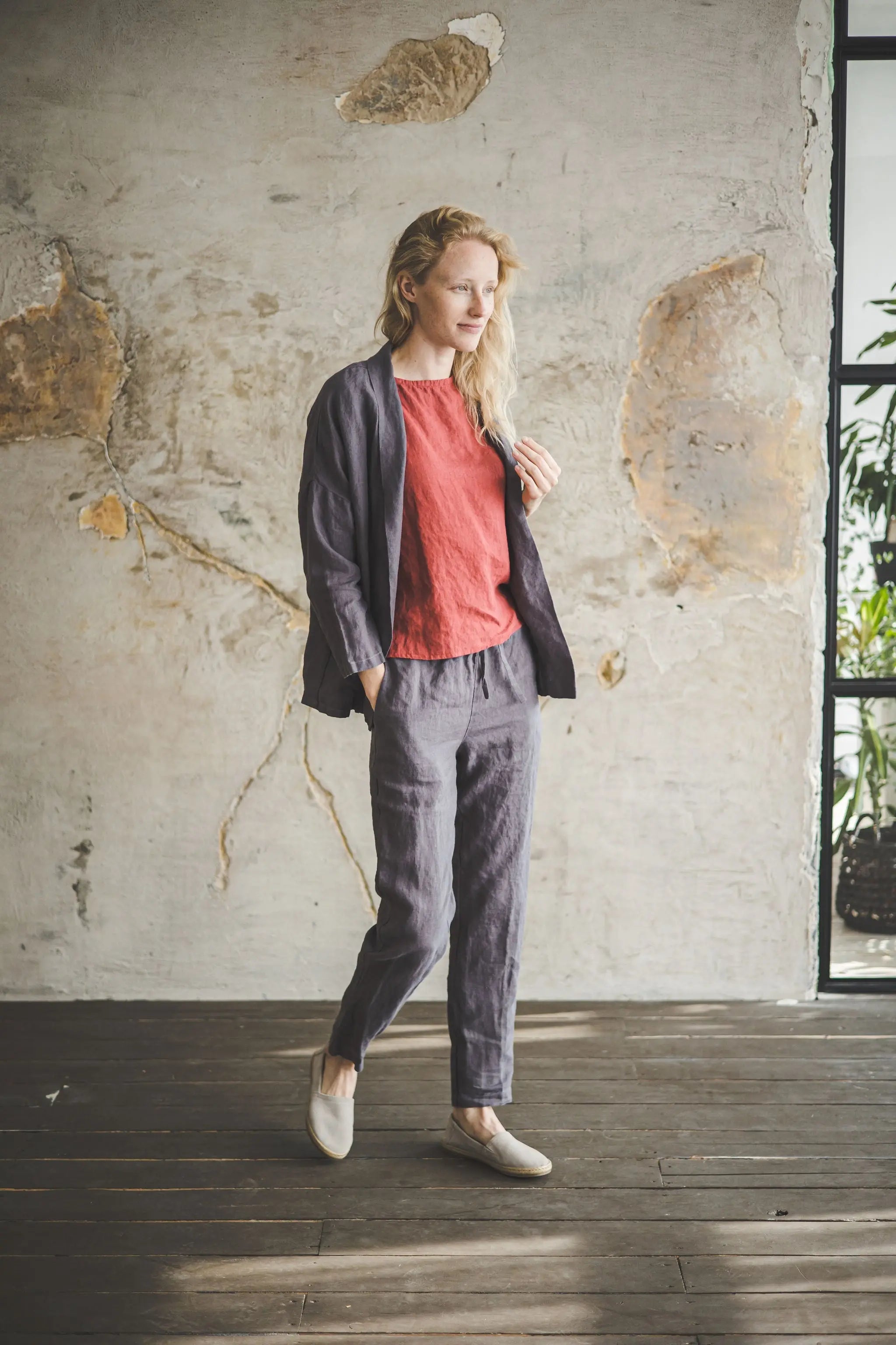 Simple Classic Linen Jacket 