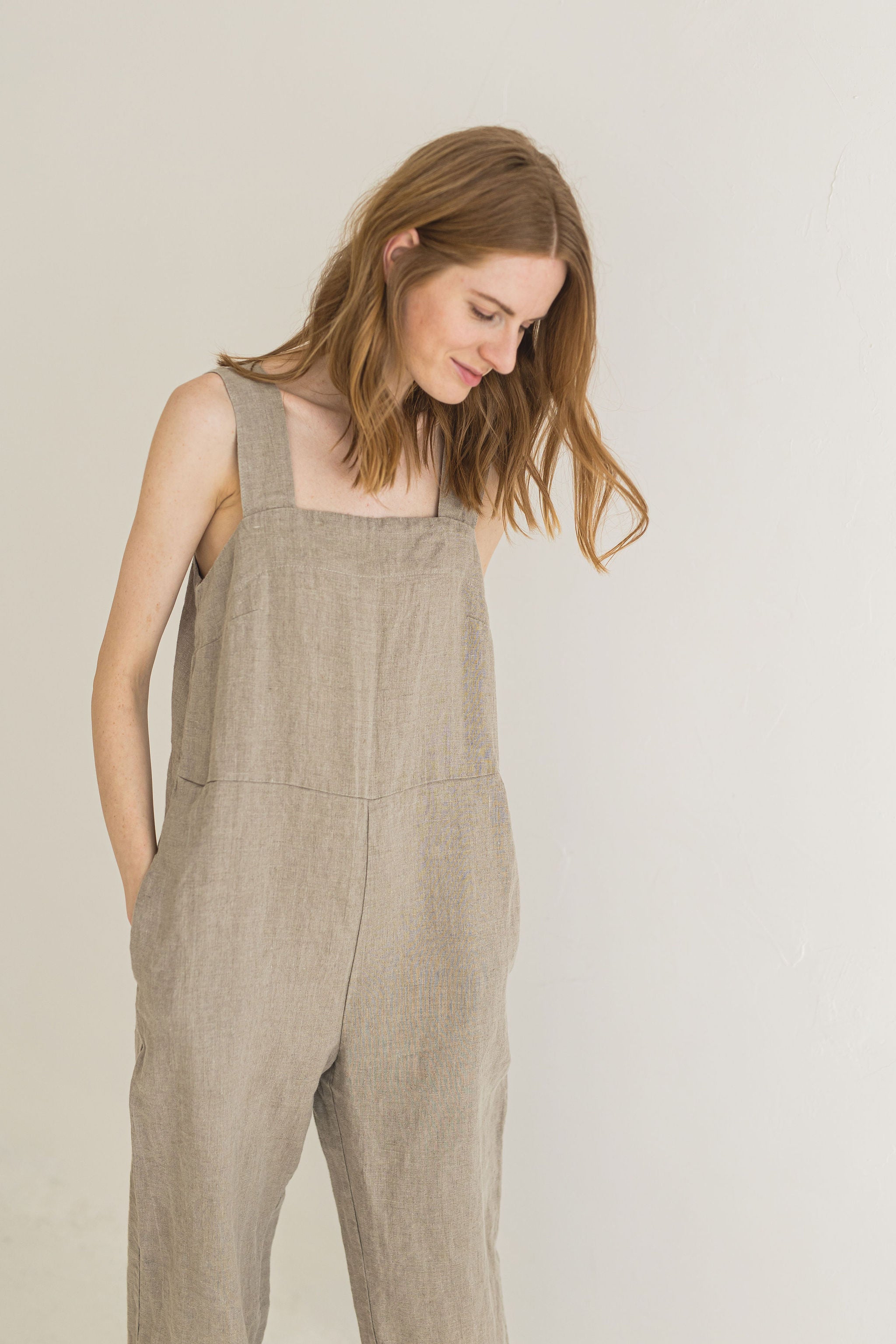 Linen Jumpsuit with Belt Epic Linen