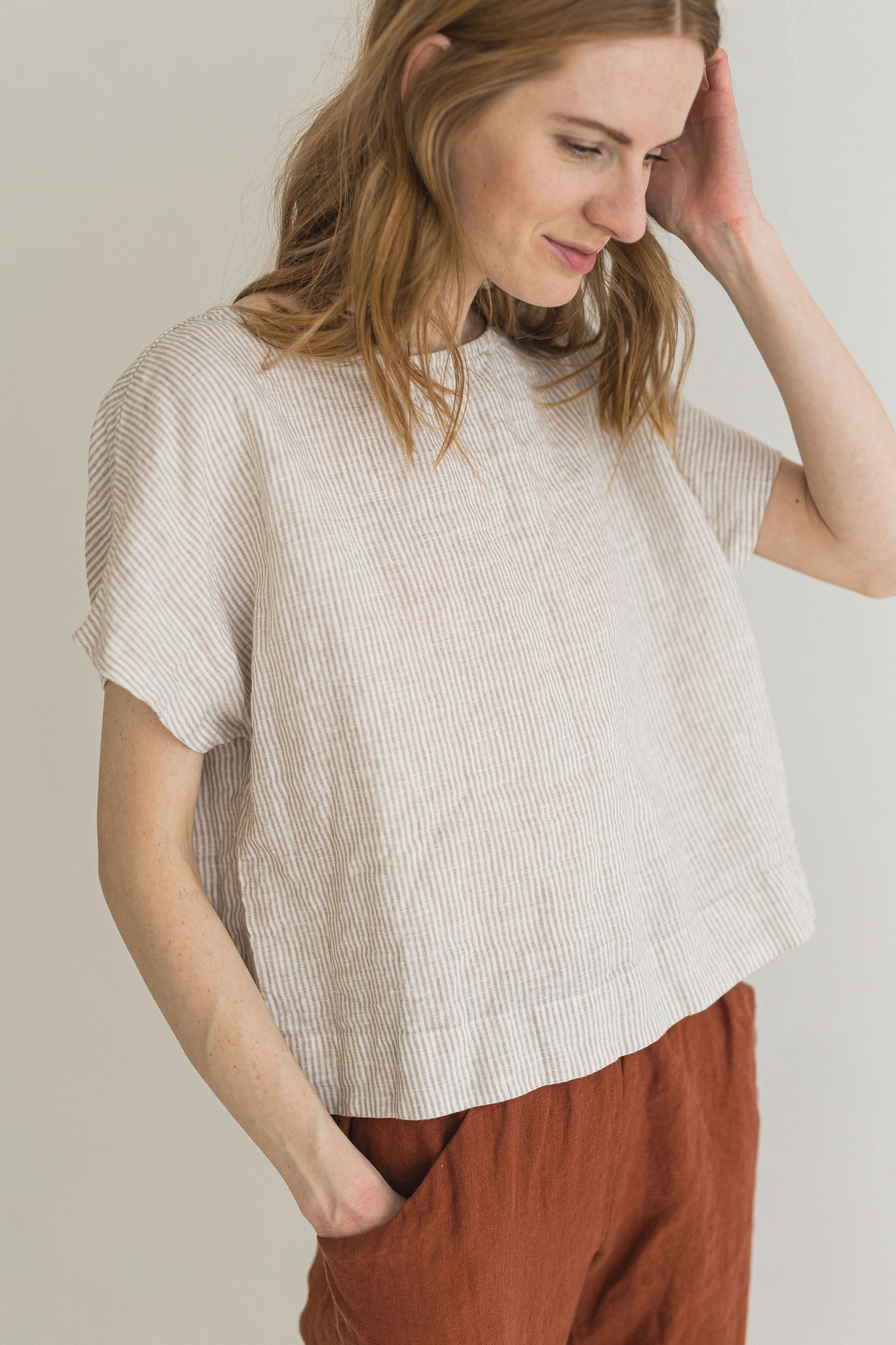 Summer Basic Top Epic Linen