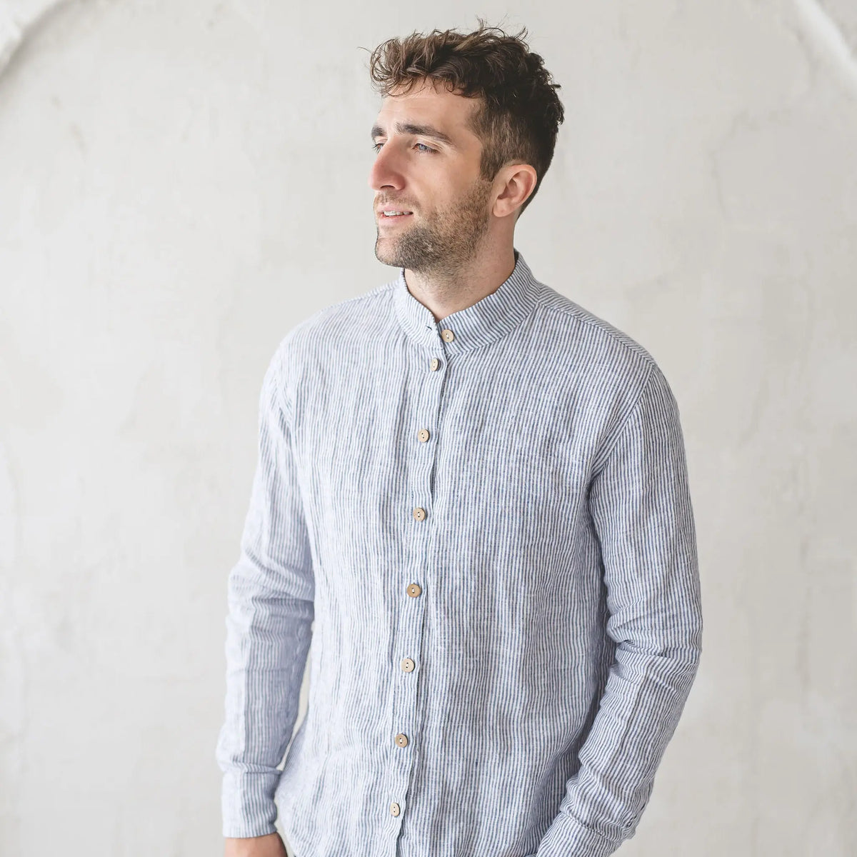 linen dress men Oxford Men's Shirt bust 130 cm Here's How To Cosplay Style:White Frame PTYPE--Woven Bottom