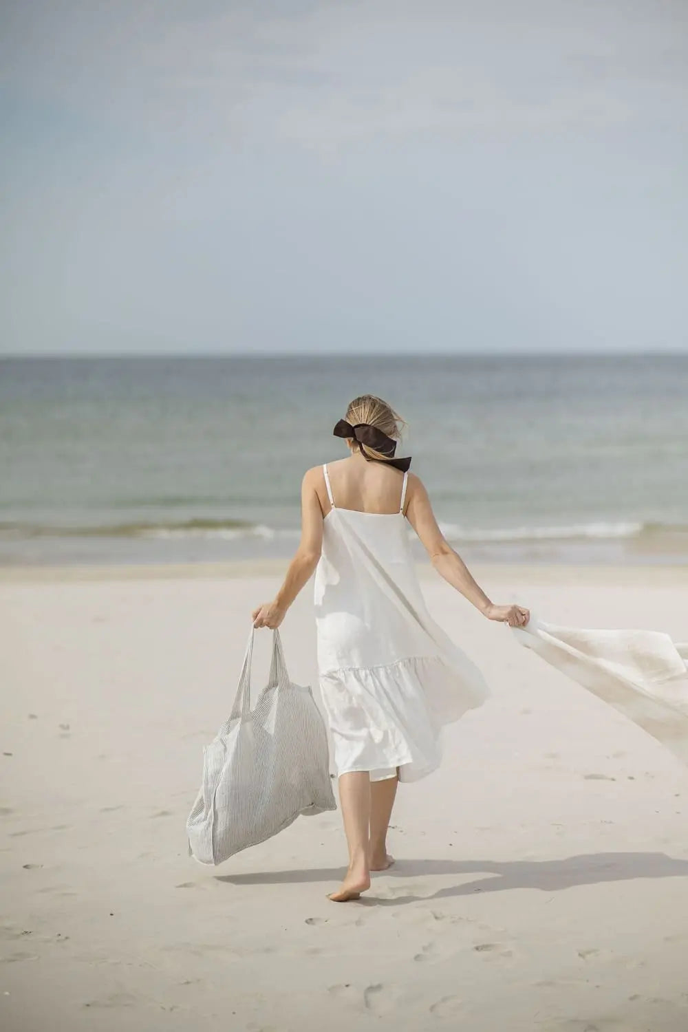 Sleeveless Linen Midi Dress