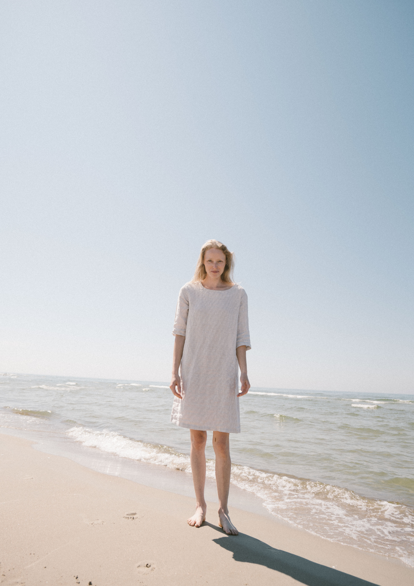 Summer Linen Tunic Dress, Minimal Linen Dress Epic Linen