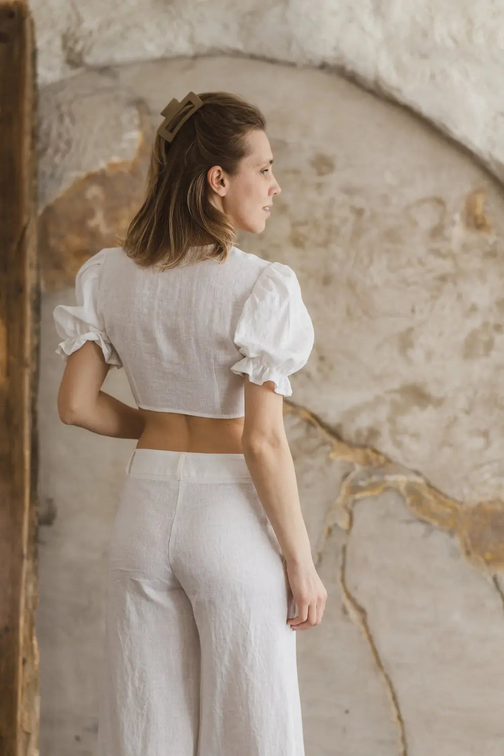 Mid-Waist Linen Culottes – Lightweight Everyday Trousers