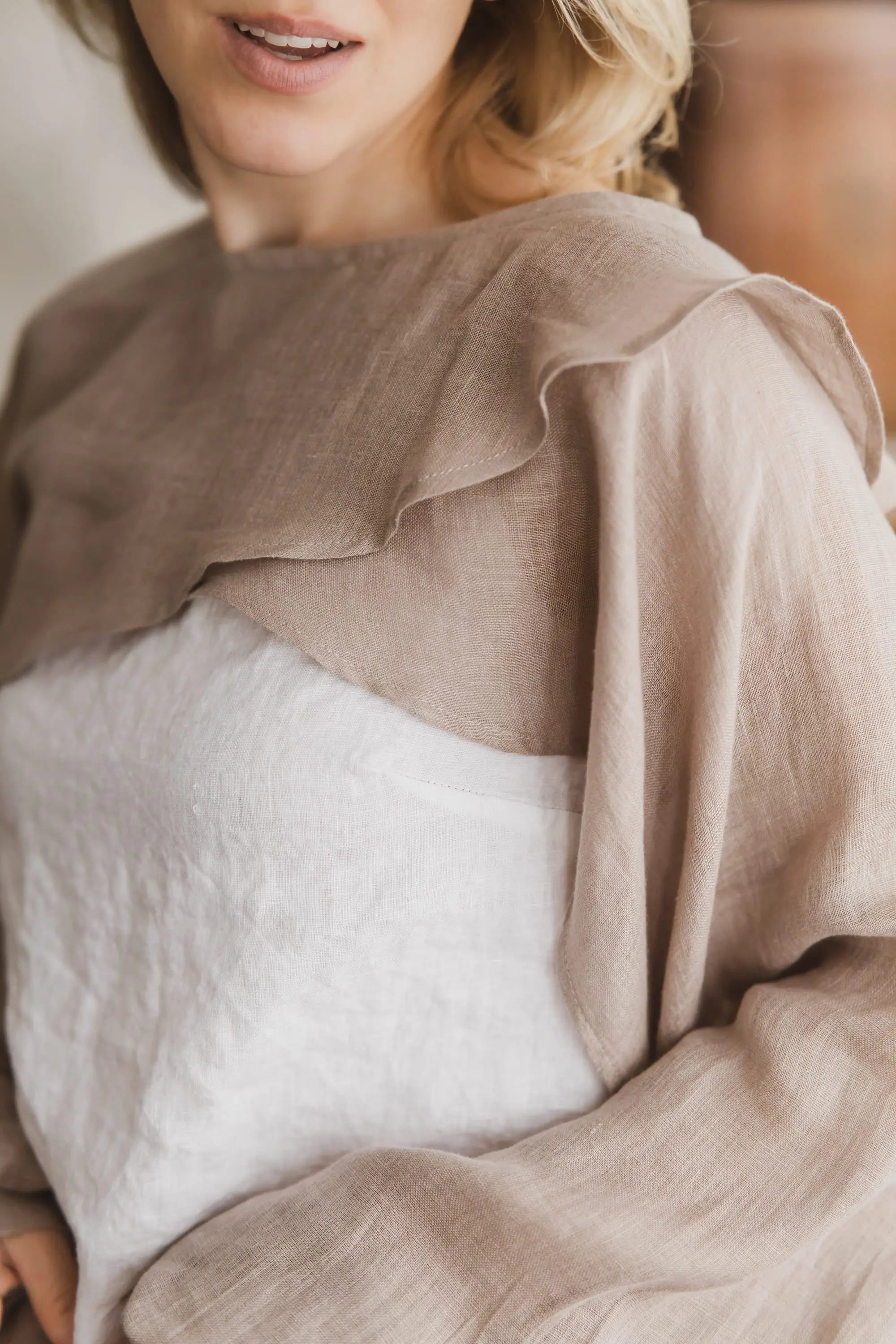 Linen Bolero - Lightweight Gauze Summer Shrug Epic Linen