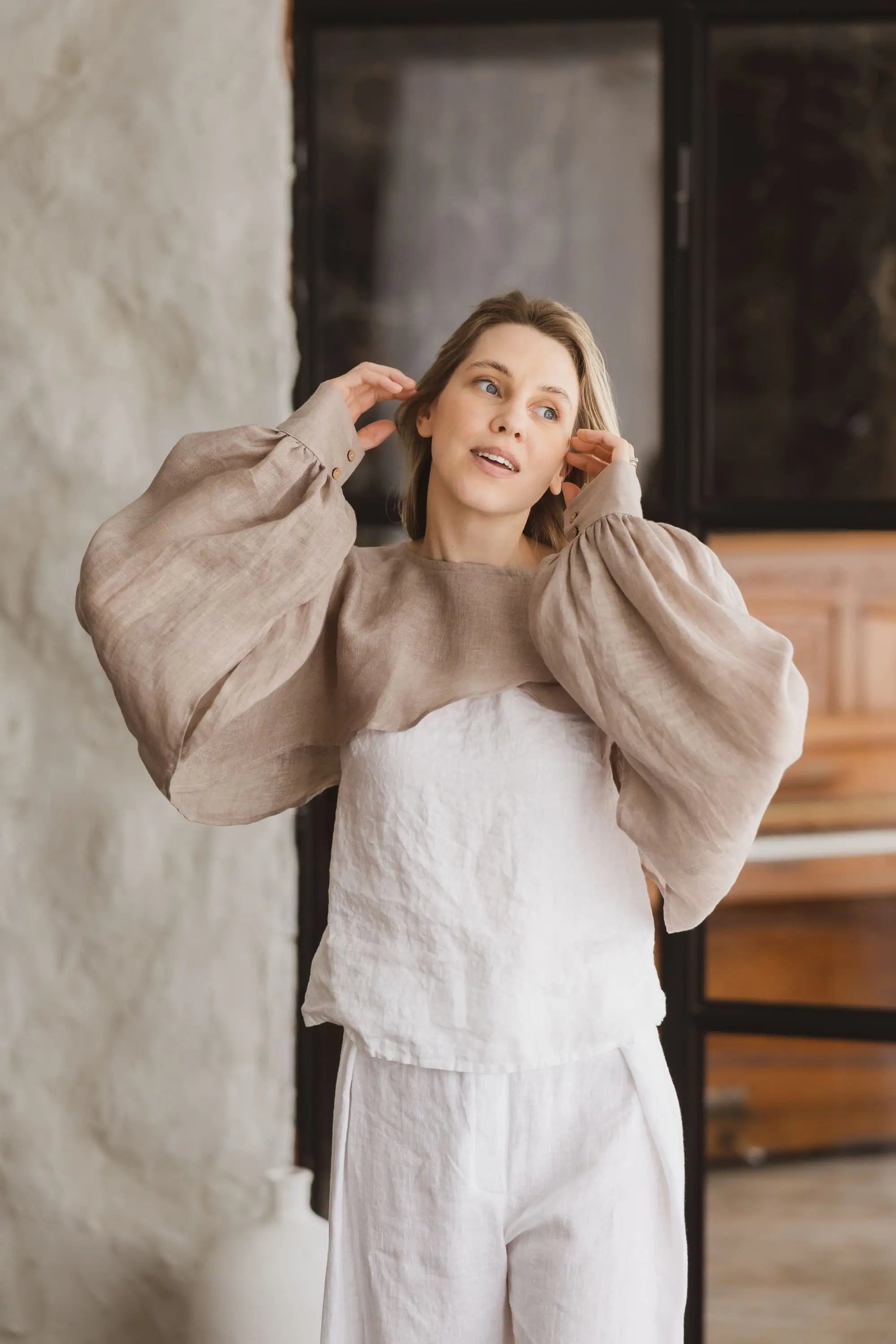 Linen Bolero - Lightweight Gauze Summer Shrug Epic Linen