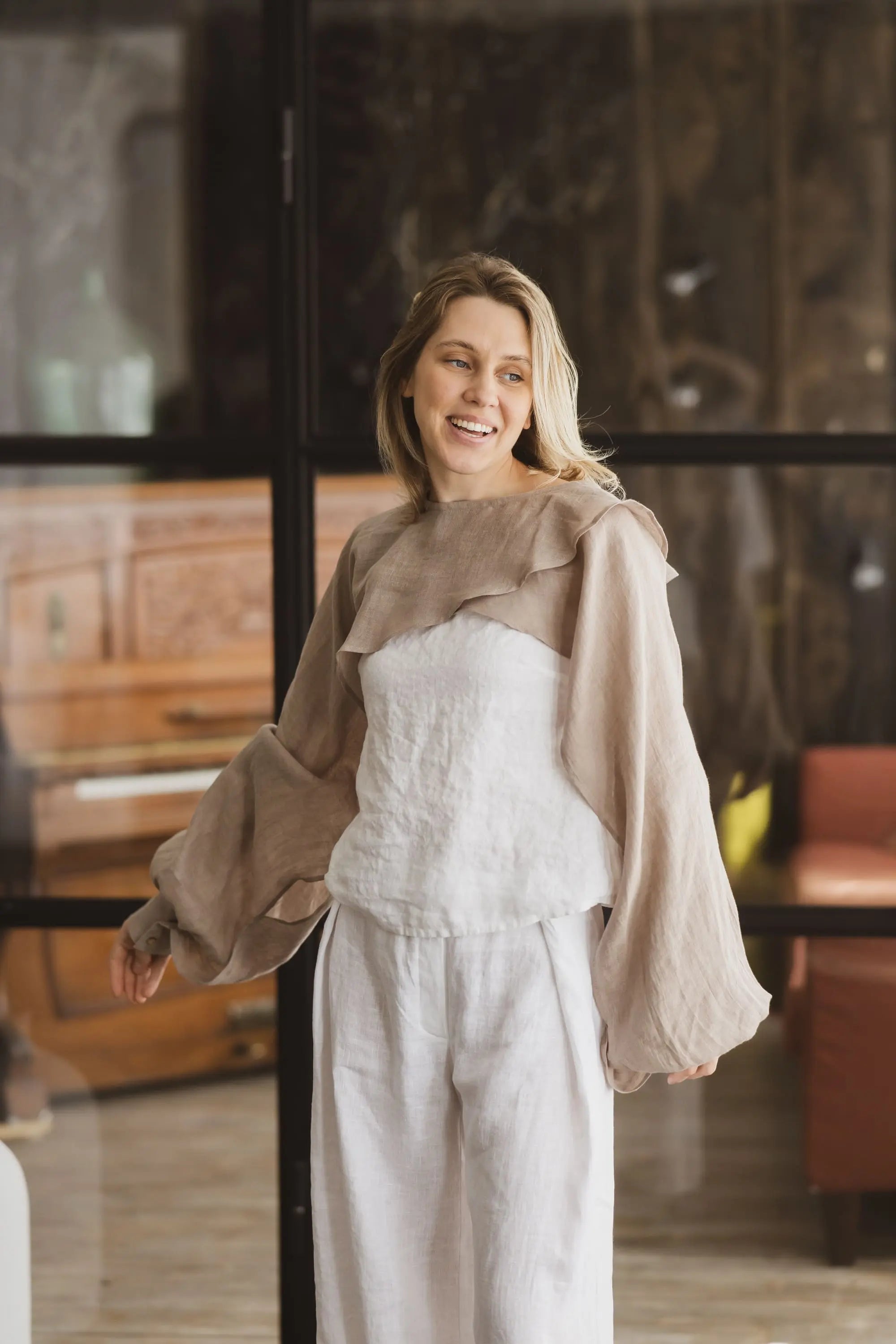 Linen Bolero - Lightweight Gauze Summer Shrug Epic Linen