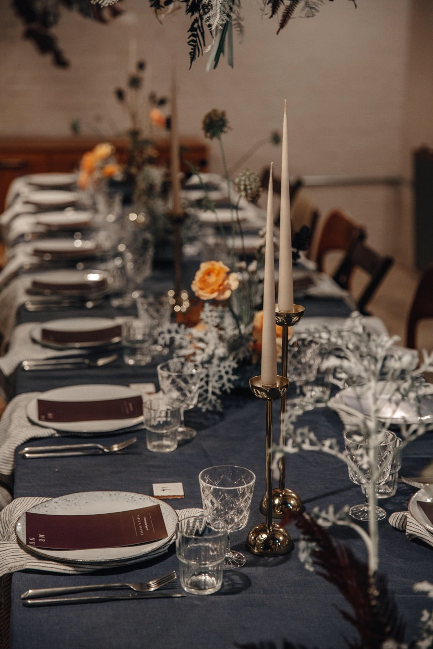 Natural Soft White Black Stripes Linen Tablecloth Epic Linen