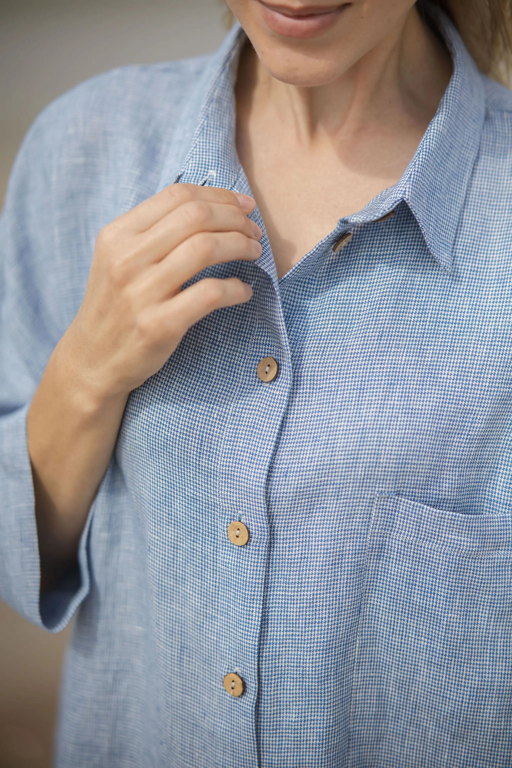Linen Oversized Shirt Goose Steps