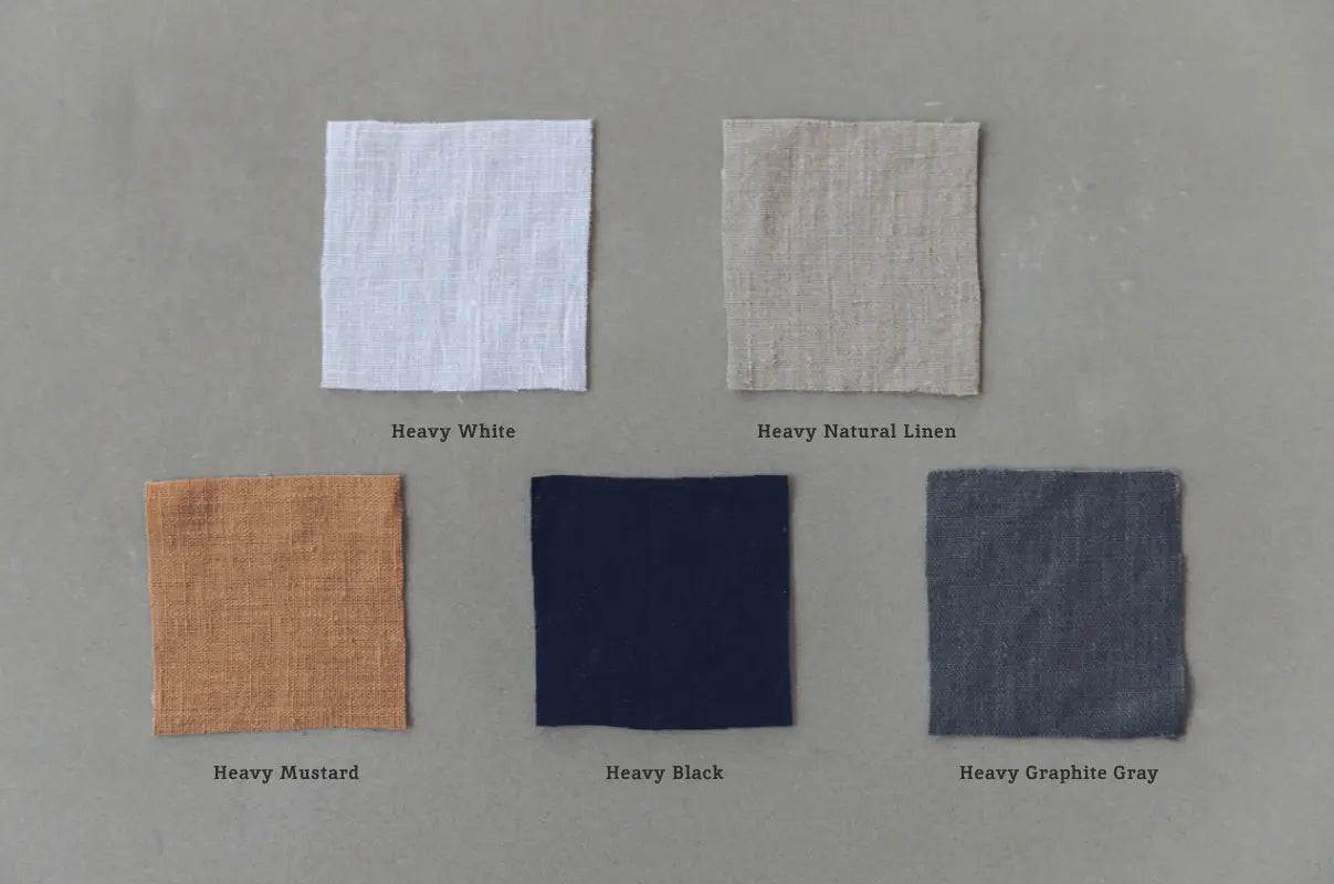 Heavy Linen Fabric Swatches / Sample Pack Standard Shipping - Epic Linen conscious fashion