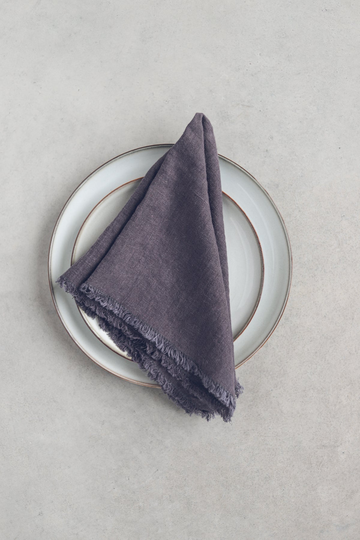 Natural Linen Fringes Table Napkins Epic Linen