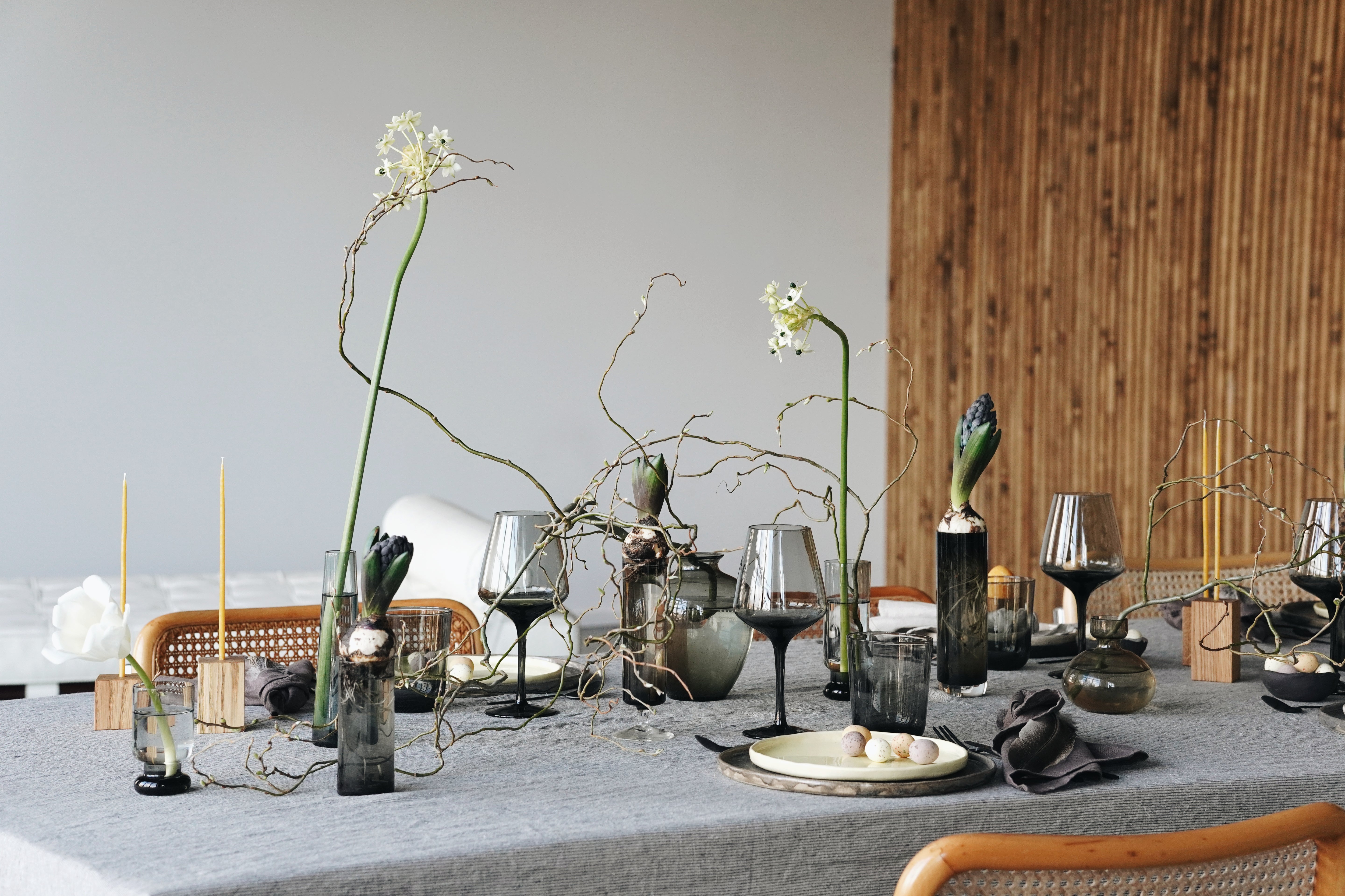 Natural Stonewashed Striped Linen Tablecloth Epic Linen