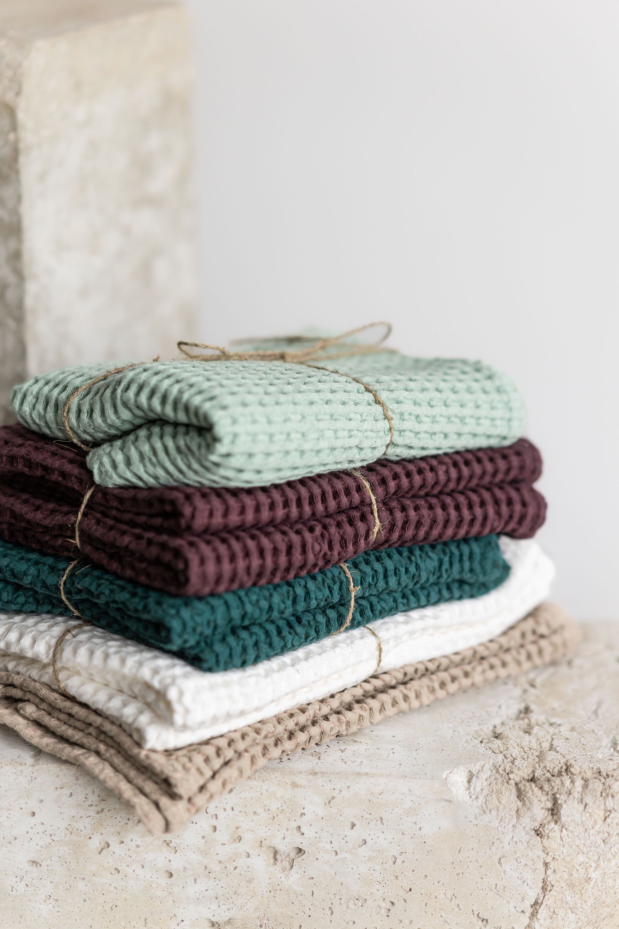 Linen Waffle Bath Towels Epic Linen