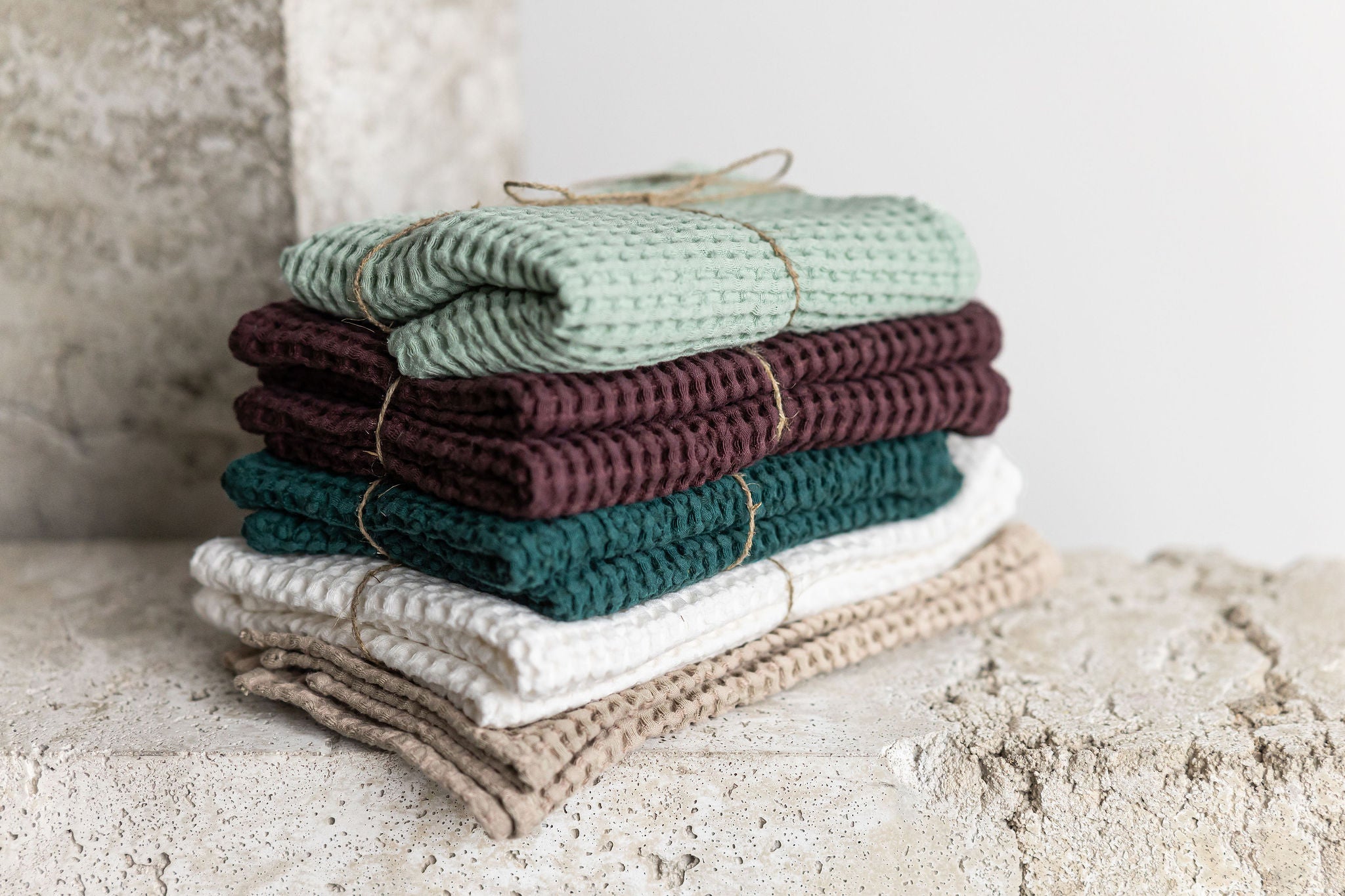 Linen Waffle Bath Towels Epic Linen