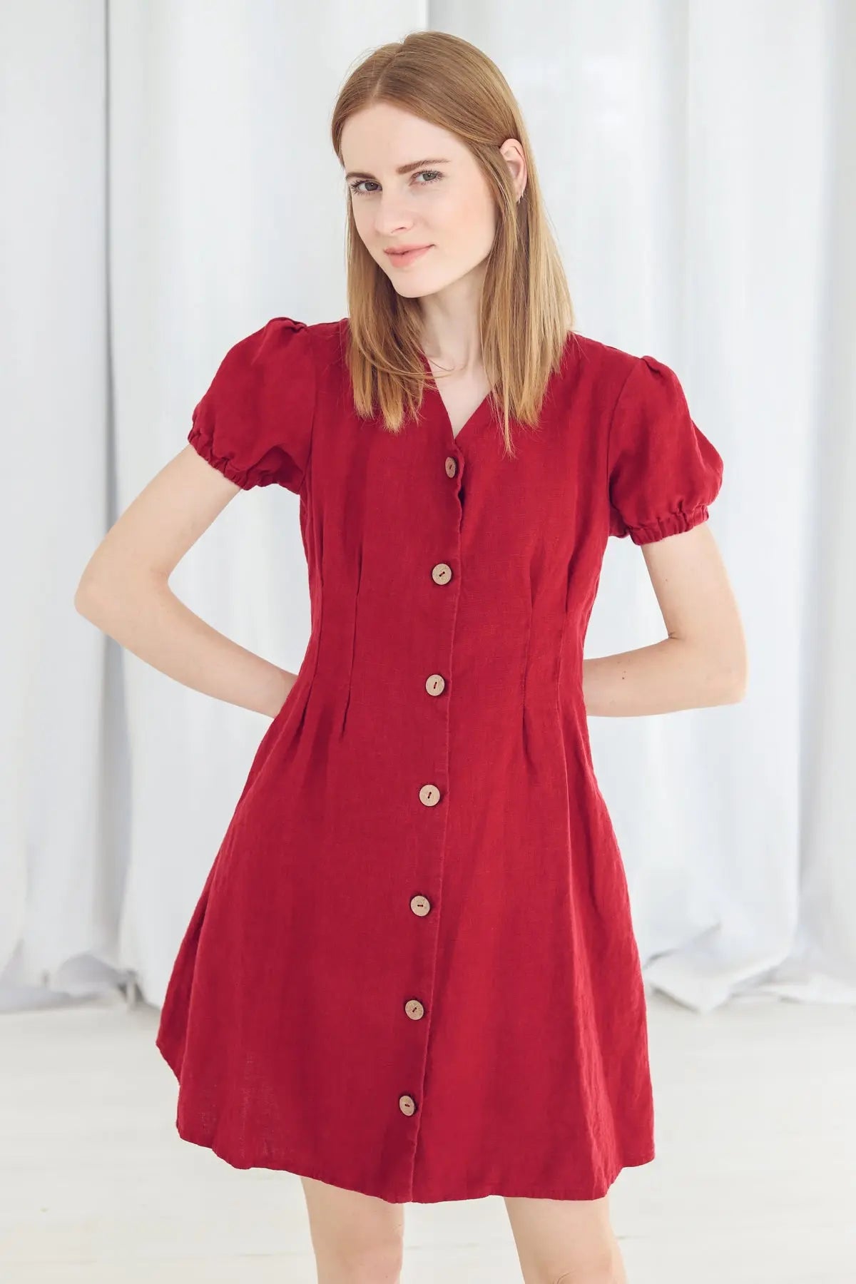 Linen Woman A-line Dress Epic Linen