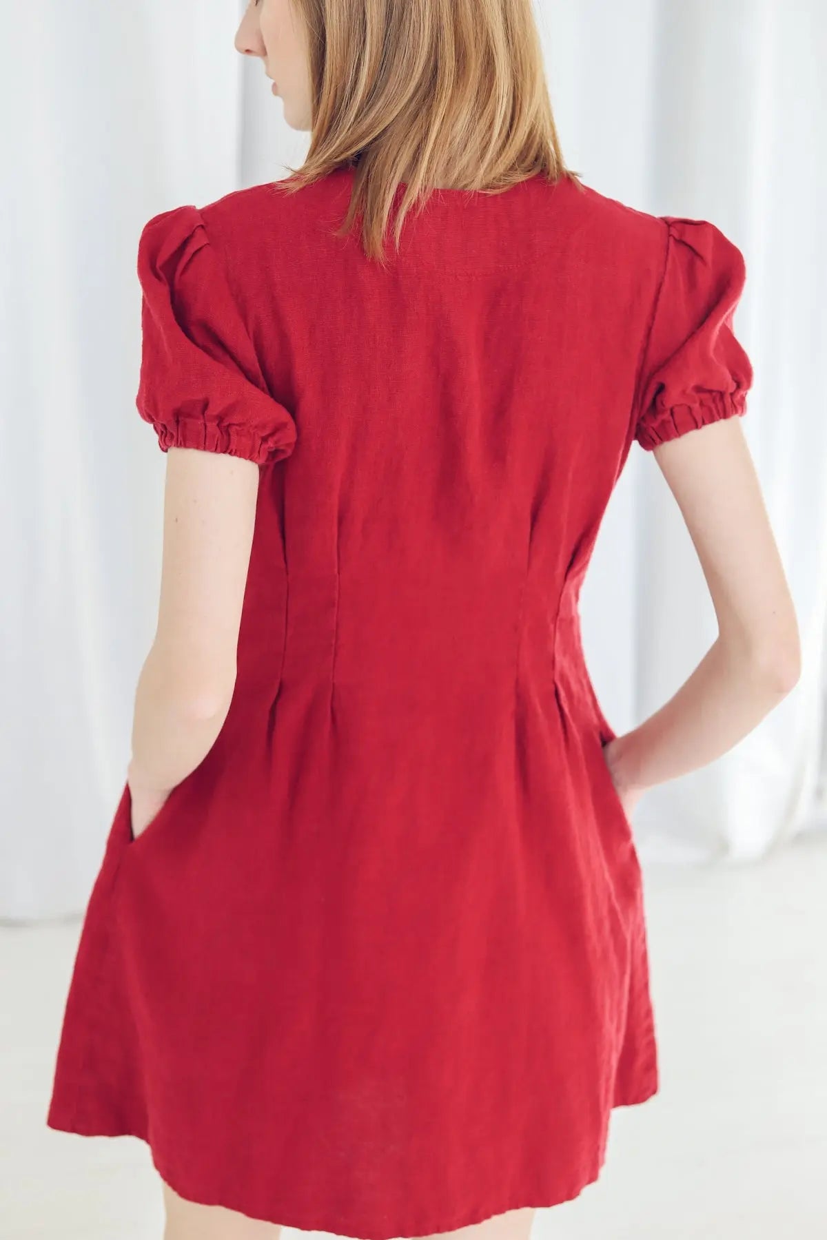 Linen Woman A-line Dress Epic Linen