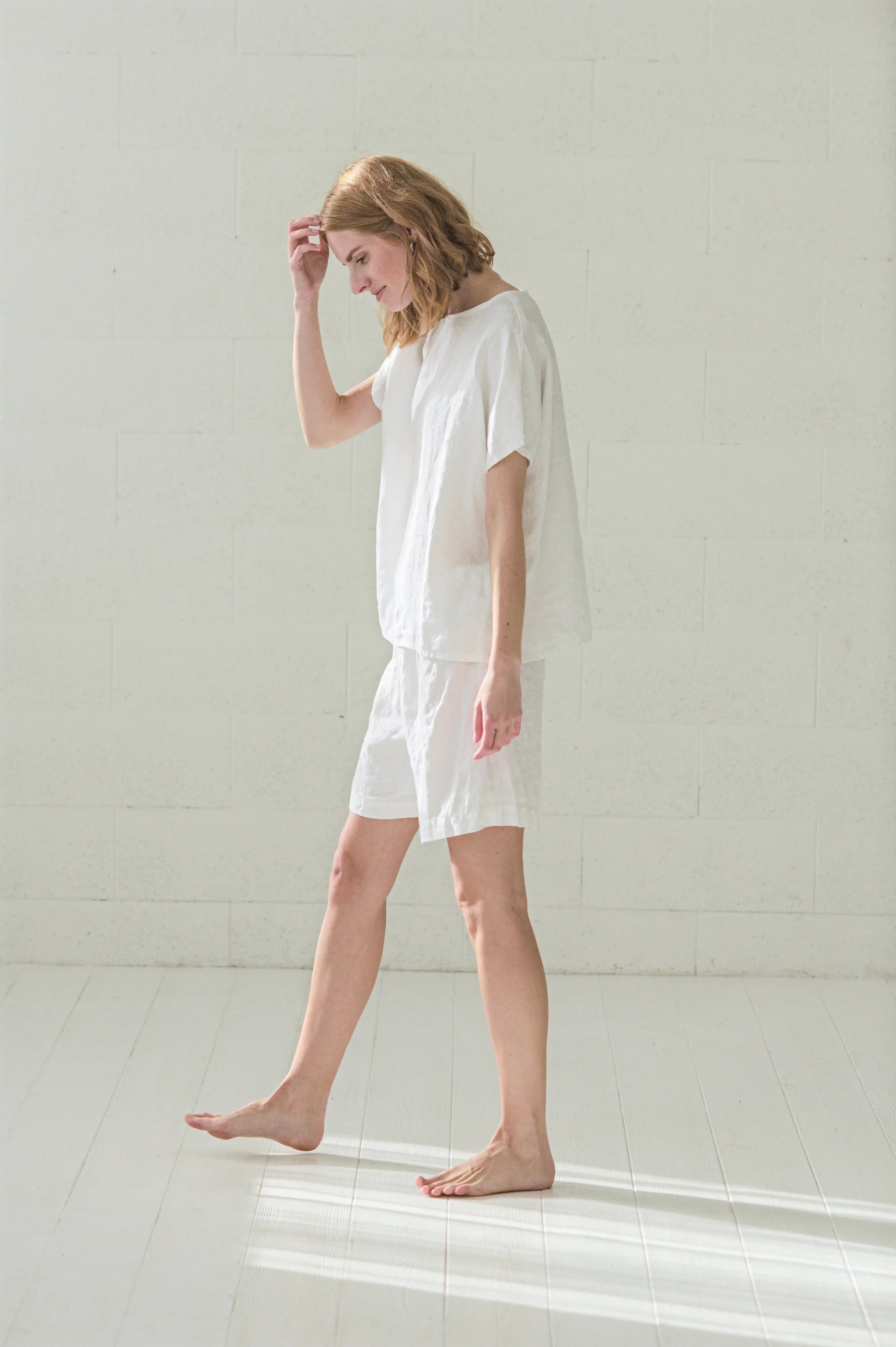 Natural Linen Pajama Set