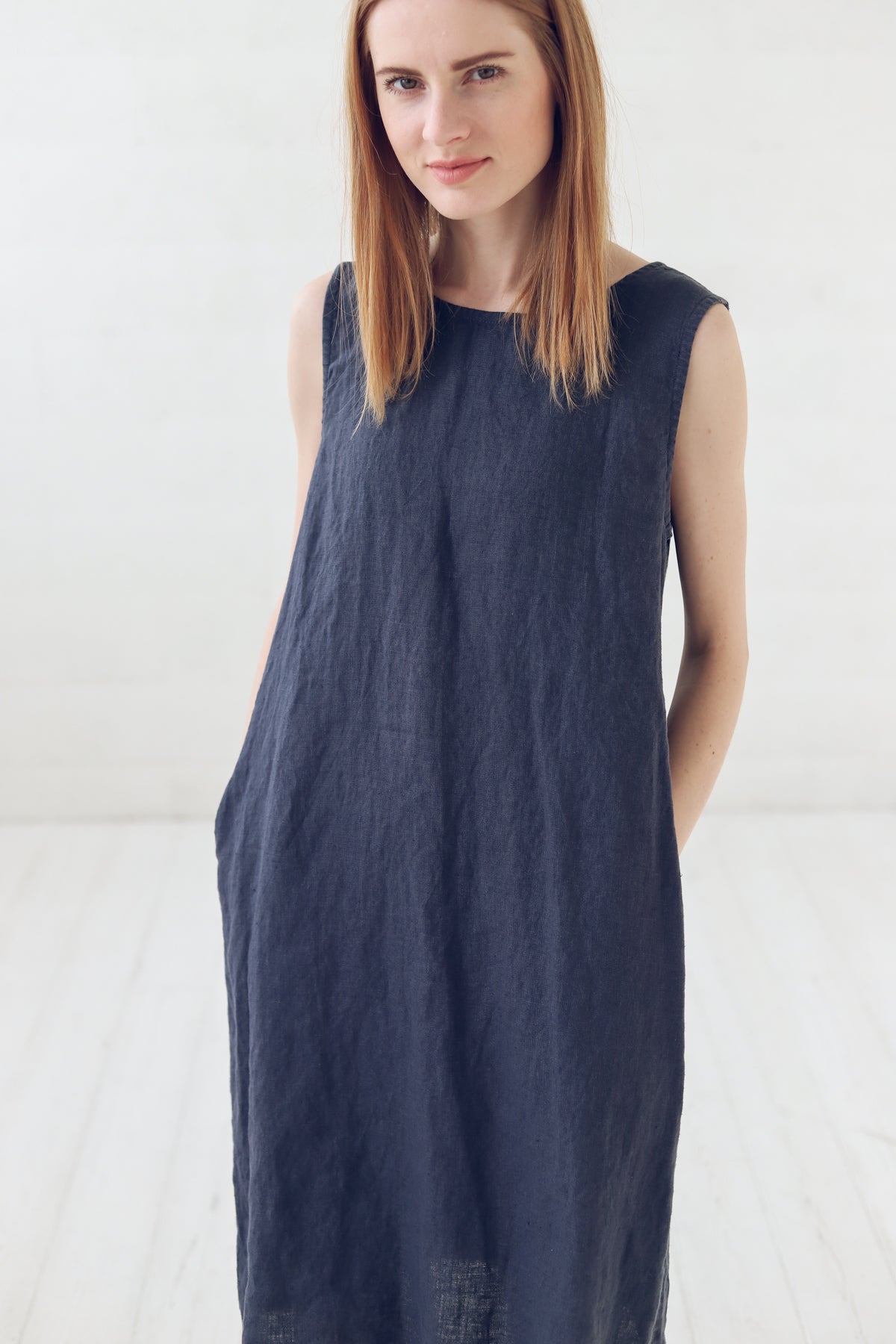 Linen Dress With Pockets Epic Linen