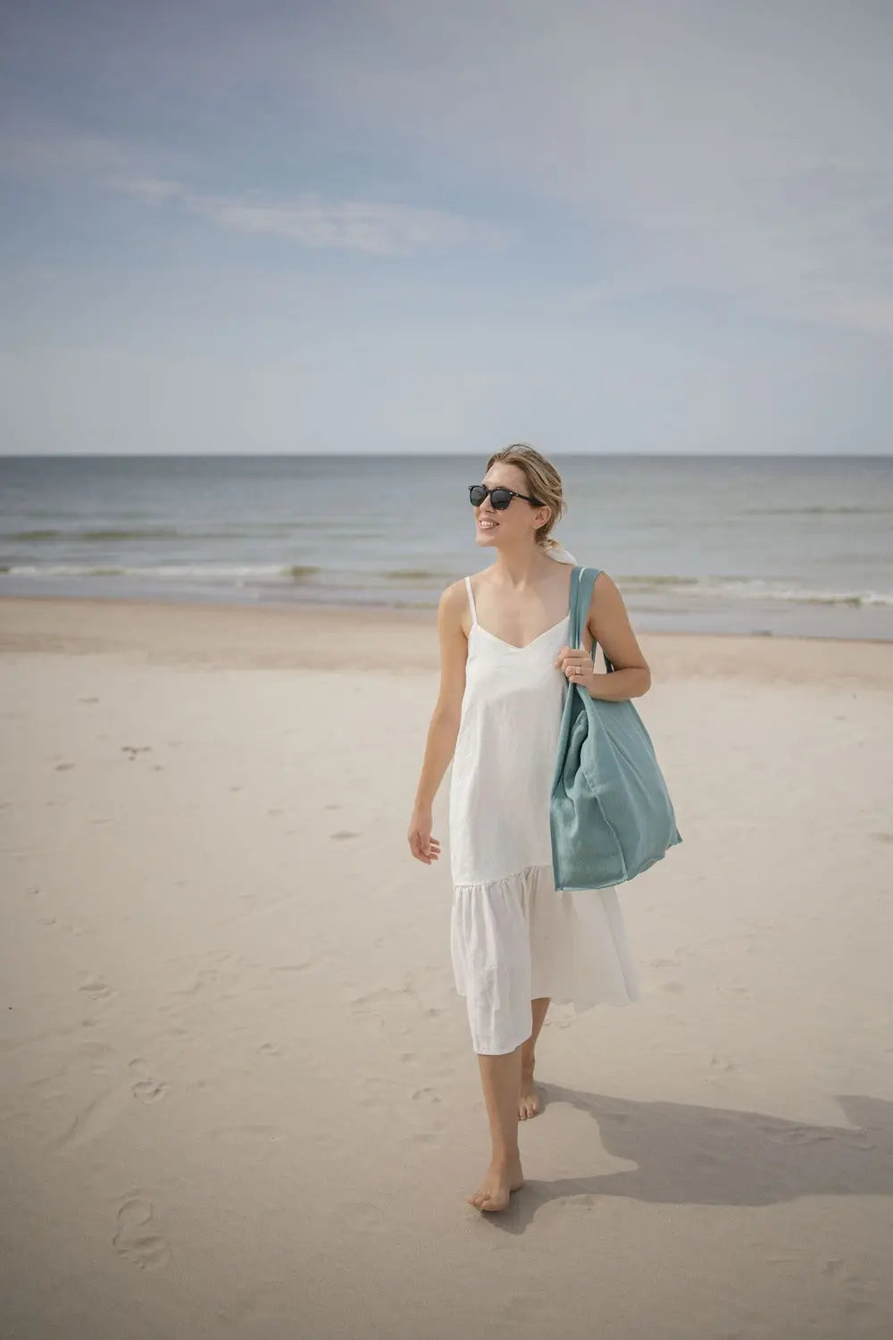 Linen Beach Tote – Carryall Bag