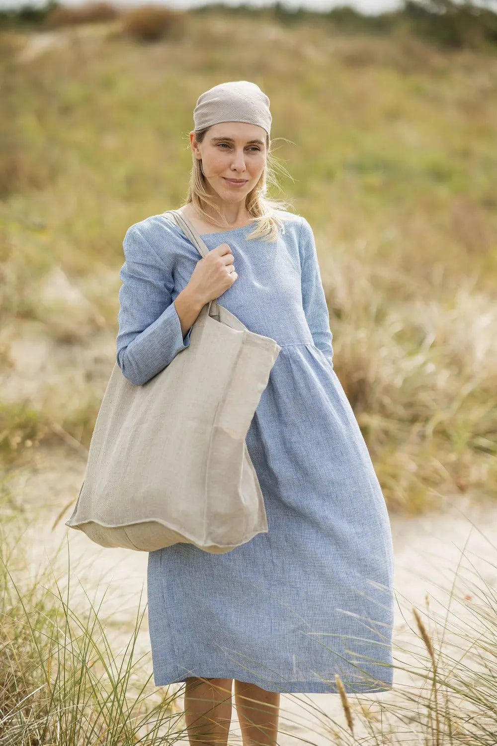 Light Linen Beach Bag – Soft Tote