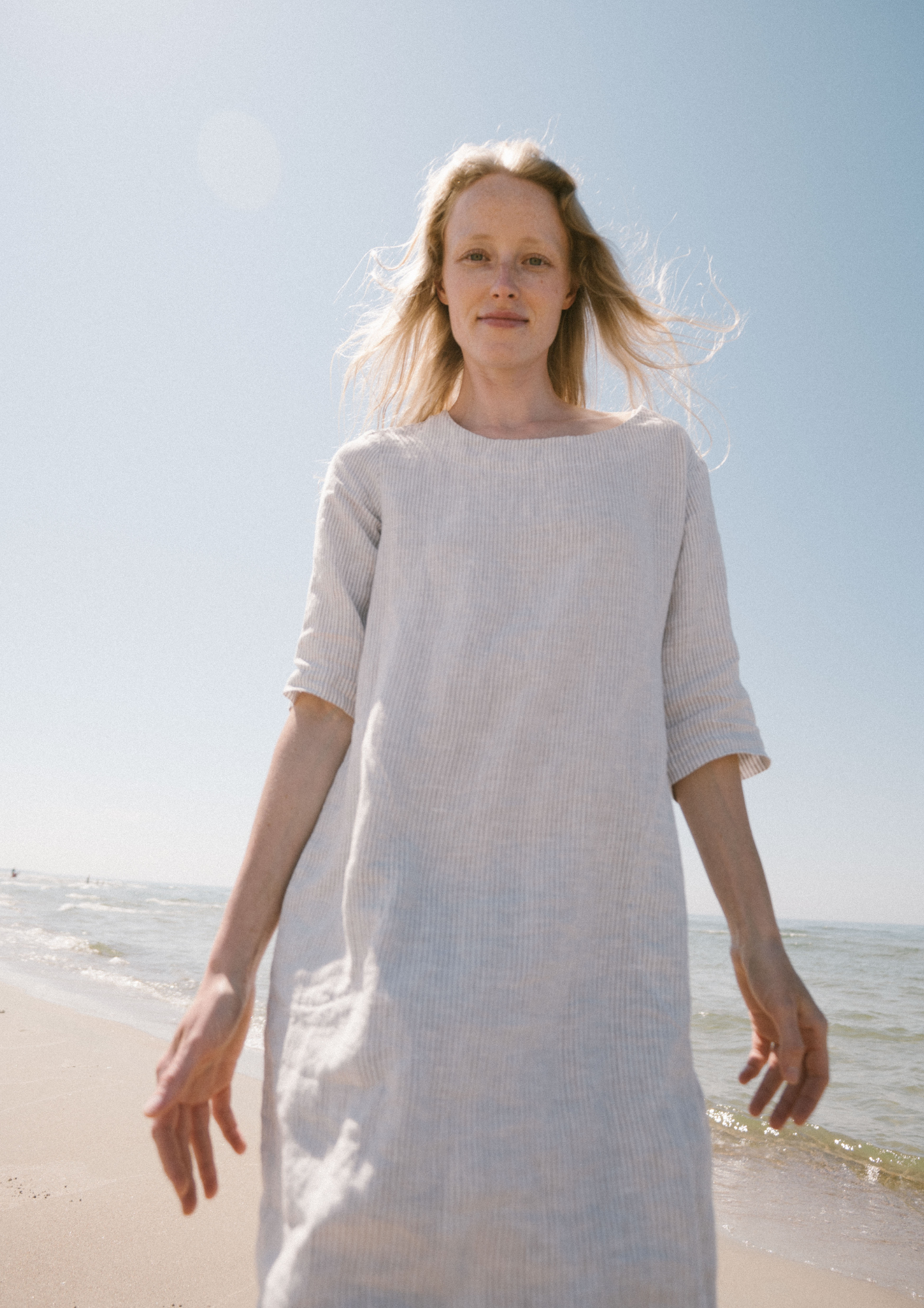 Summer Linen Tunic Dress, Minimal Linen Dress Epic Linen