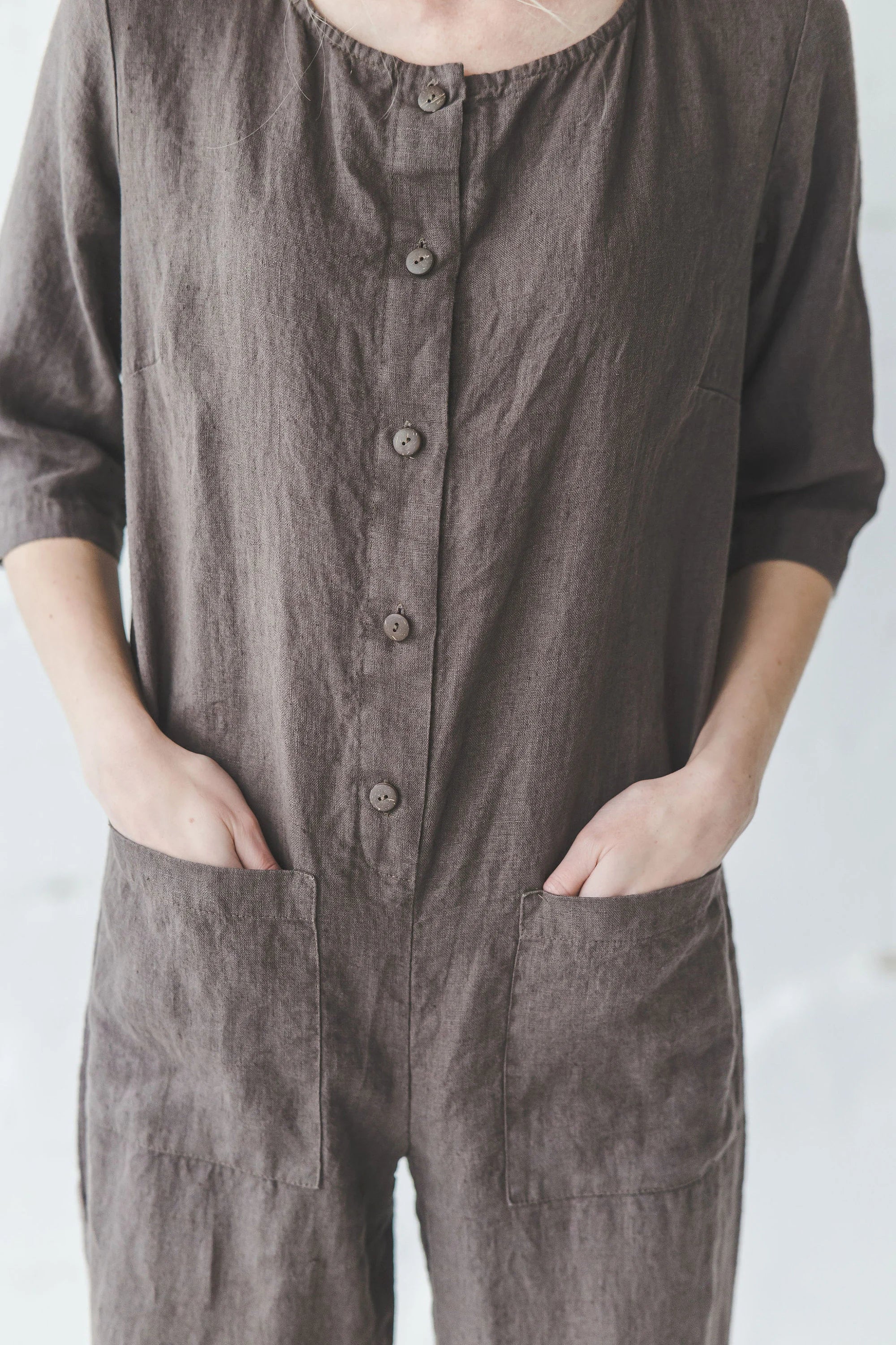 Linen Jumpsuit With front pockets Epic Linen