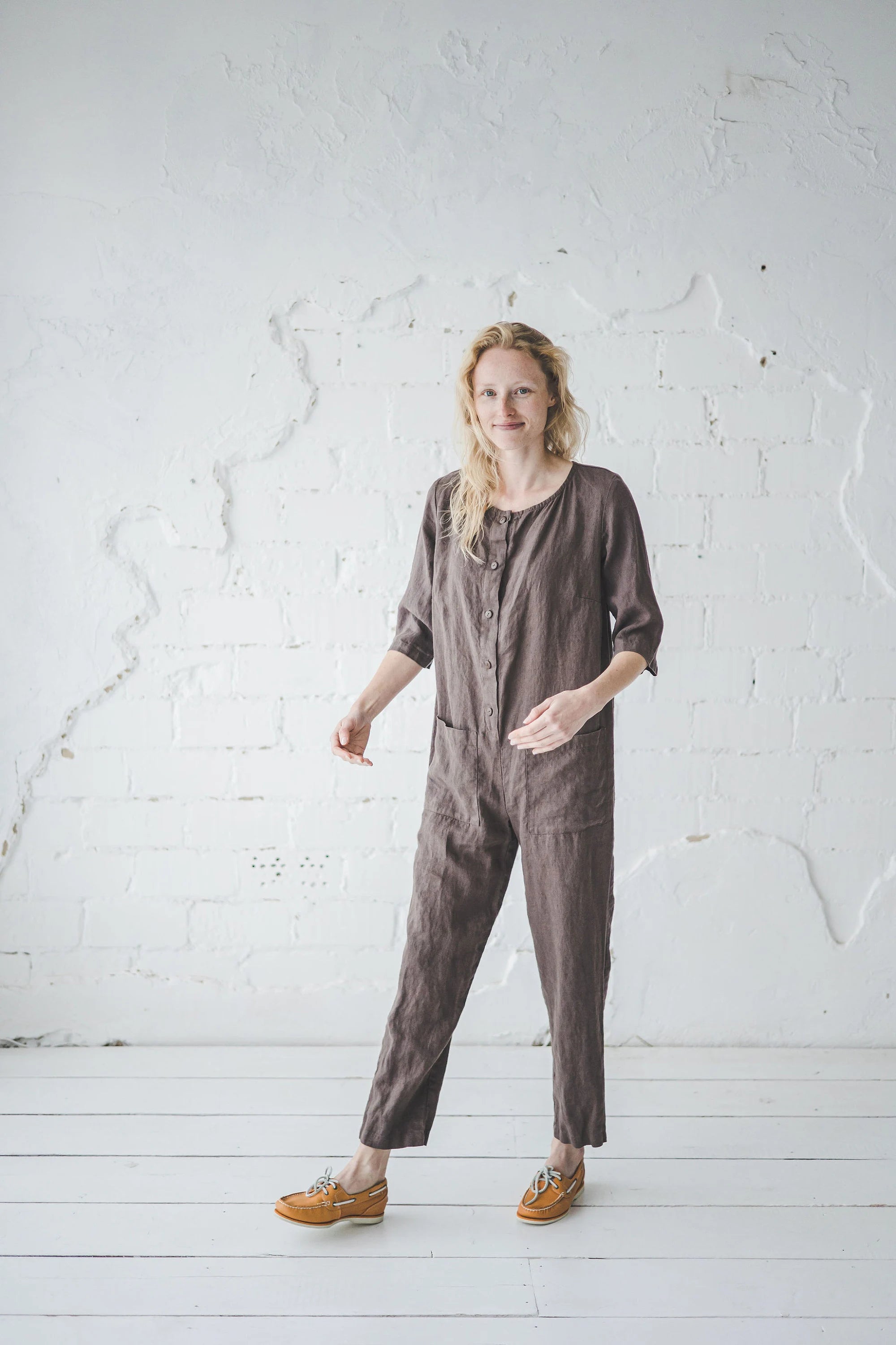 Linen Jumpsuit With front pockets Epic Linen