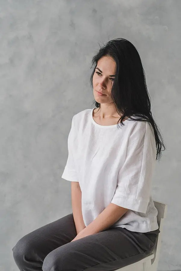 Linen Blouse Jazz - Epic Linen luxury linen