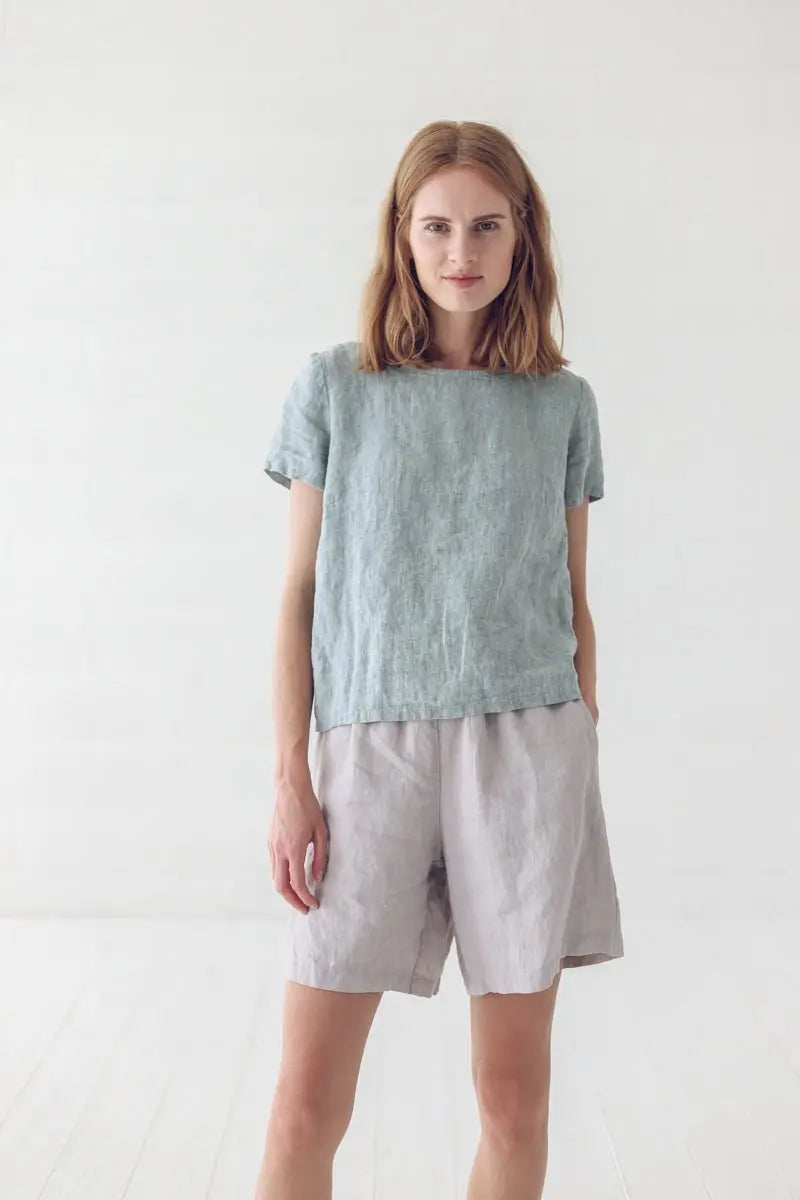 Simple Linen Blouse - Epic Linen luxury linen