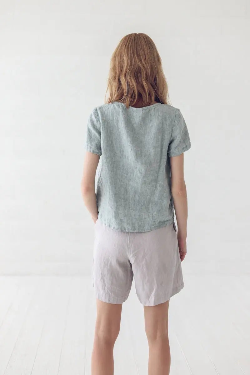 Simple Linen Blouse - Epic Linen luxury linen