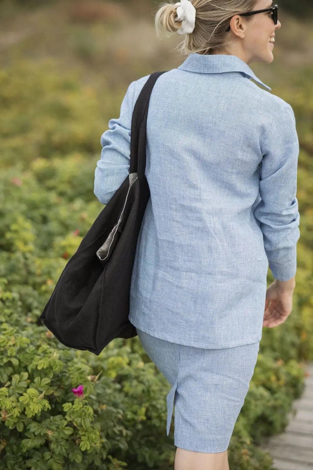 Linen Tote Bag – Dual Reversible Day & Night Carryall