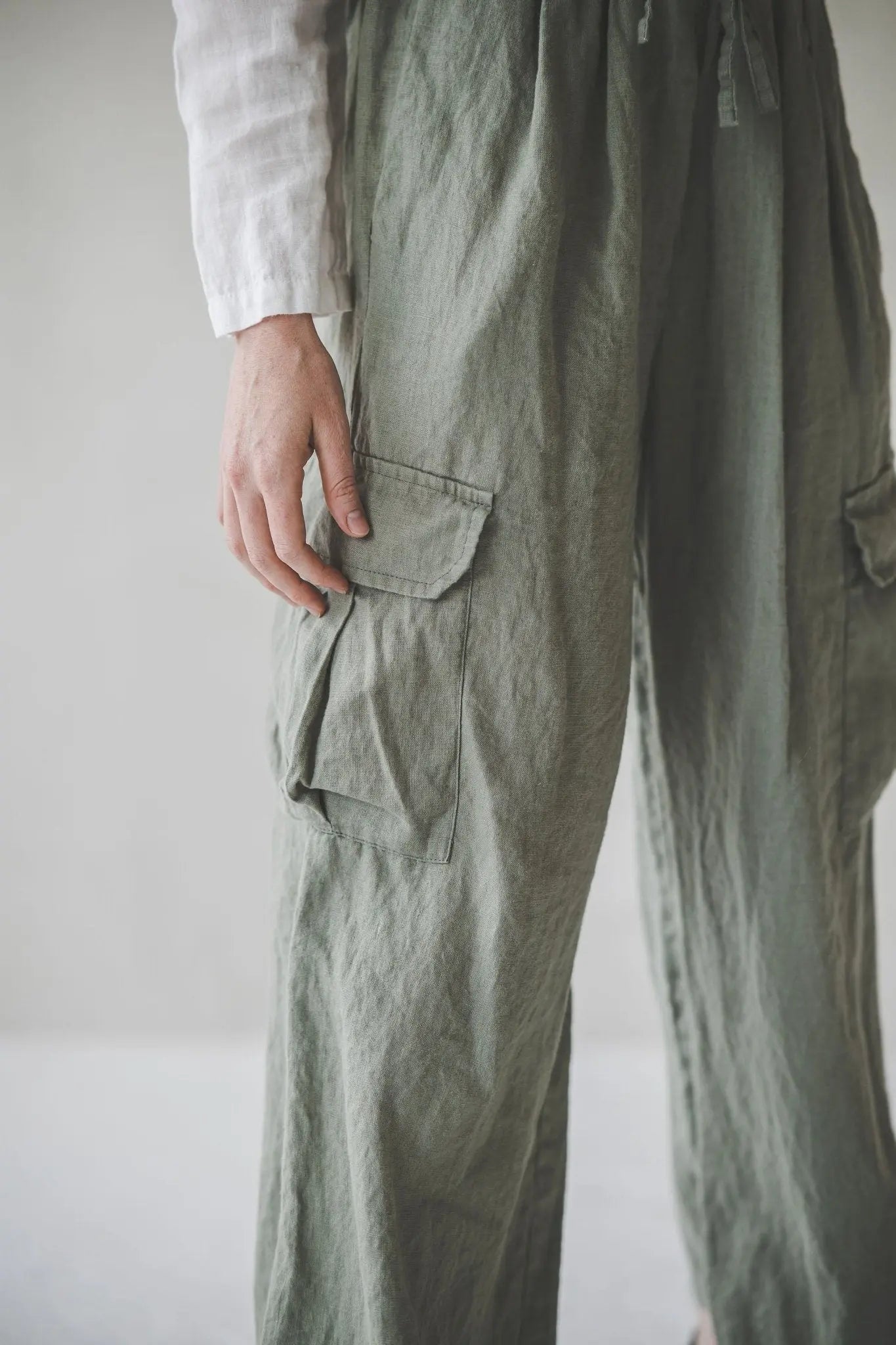 Cargo Loose Linen Pants - Epic Linen luxury linen