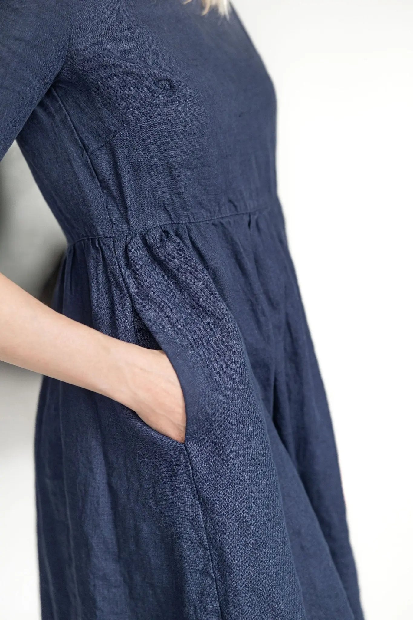 Casual Swing Linen Dress - Epic Linen luxury linen