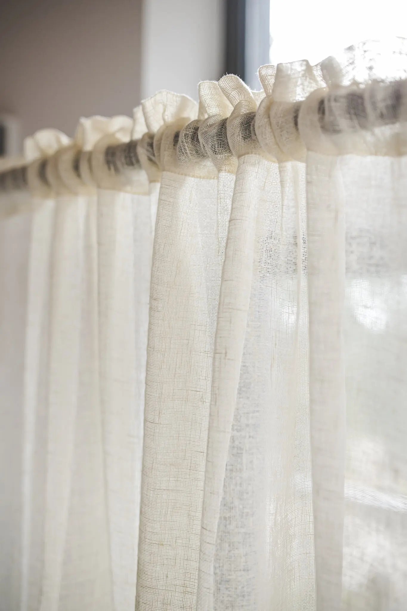 Crown Rod Pocket Light Linen Curtain Panel - Epic Linen luxury linen