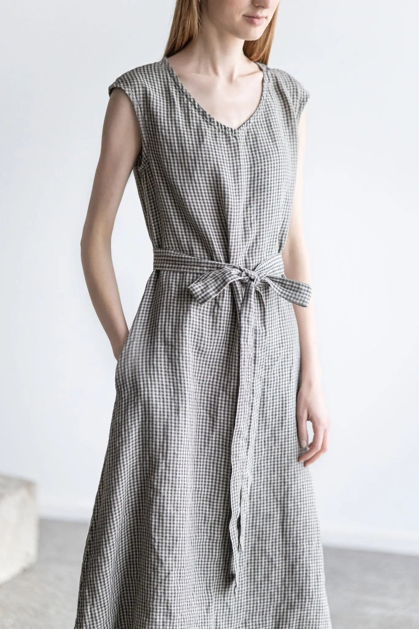 Elegant Linen Maxi Dress - Epic Linen luxury linen