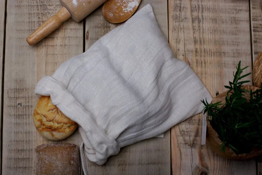 Linen Bread Loaf Bag - Epic Linen luxury linen