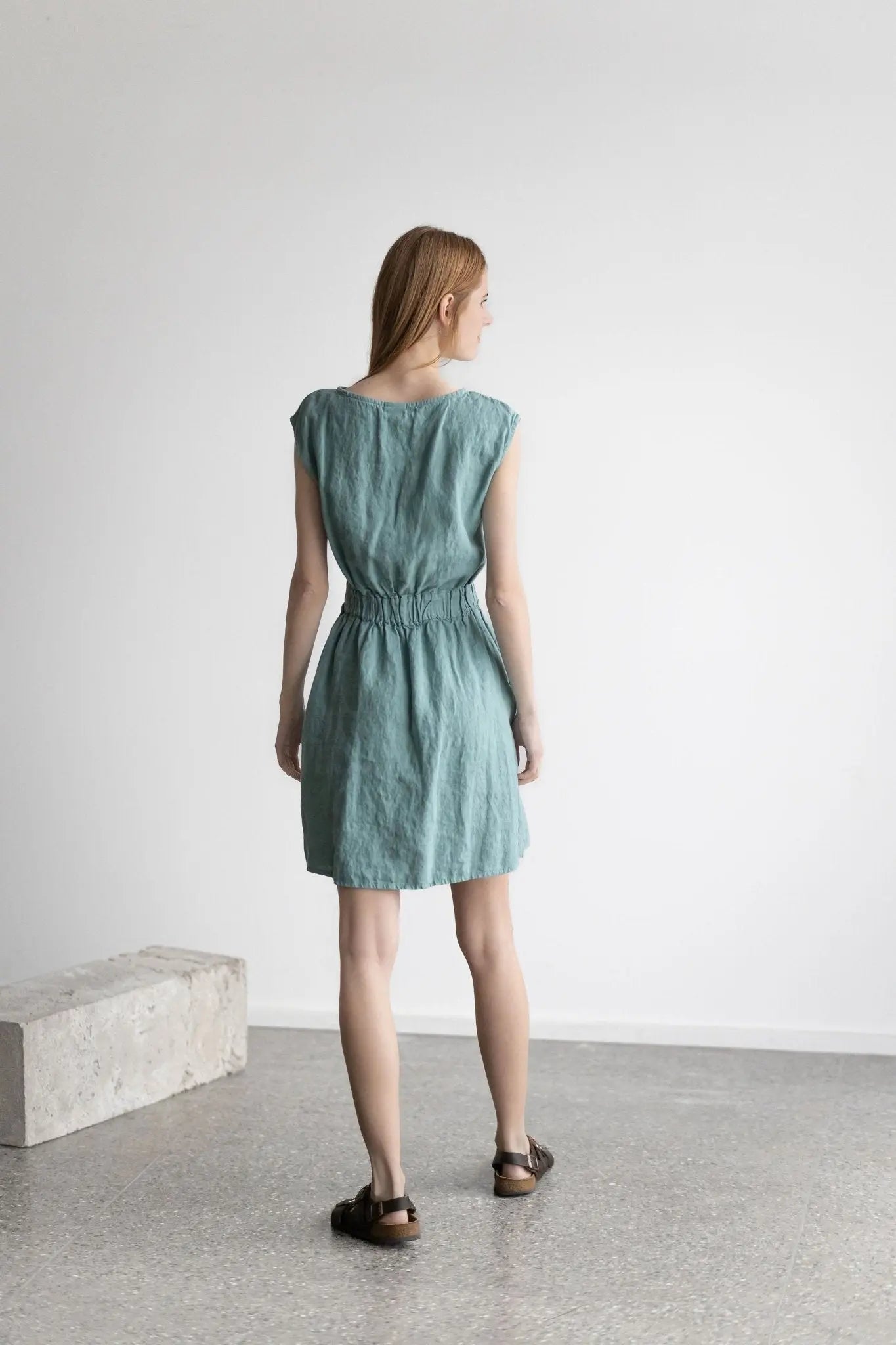 Linen Dress with Pockets - Epic Linen luxury linen