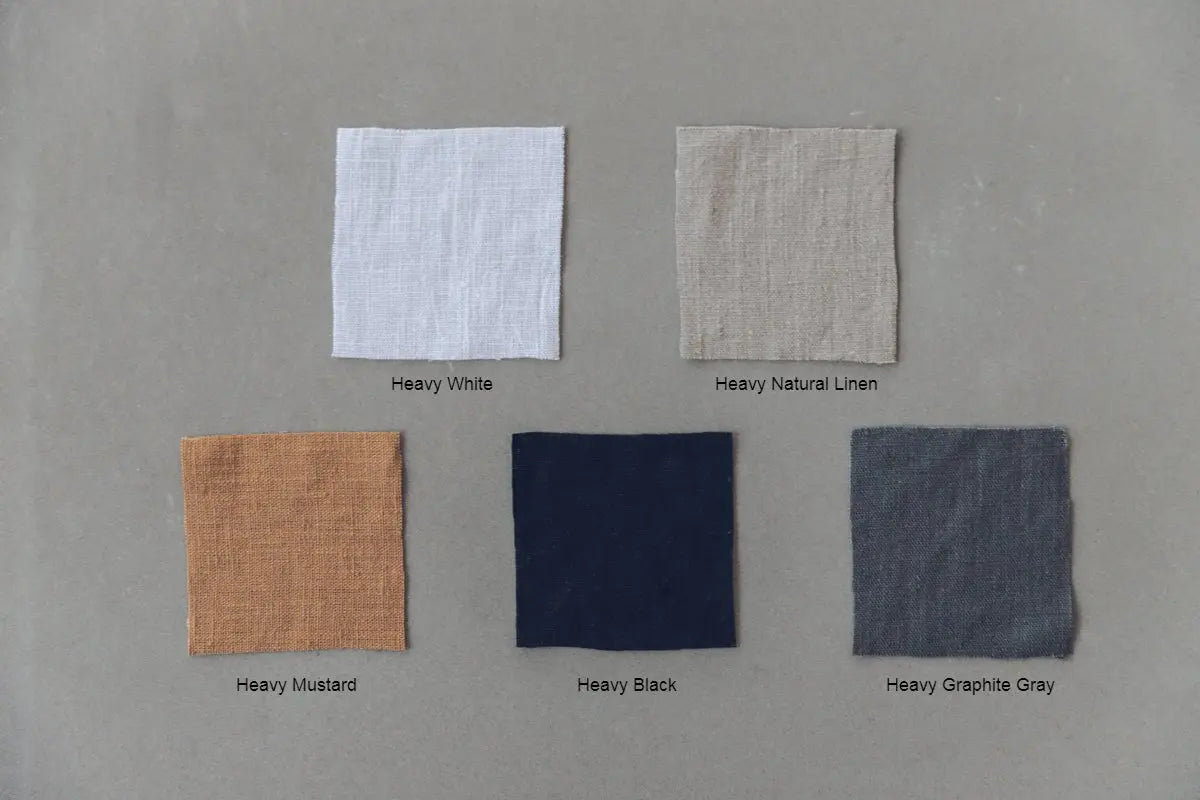 Linen Fabric Swatches Set of 3 / Sample Pack Express Shipping - Epic Linen luxury linen