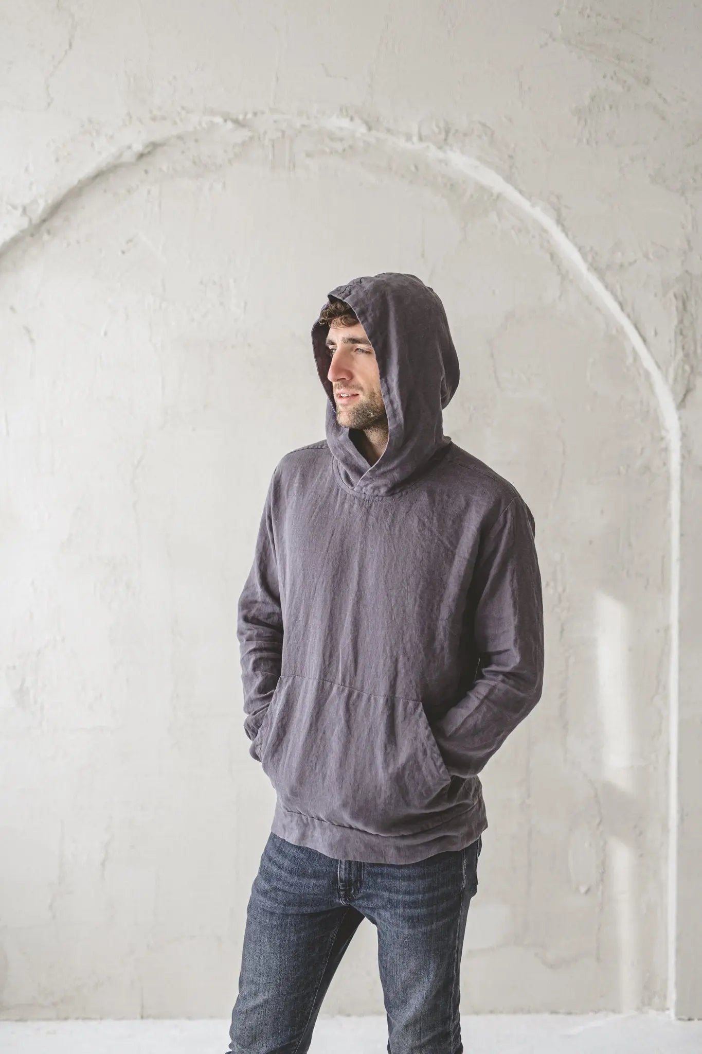Linen Hoodie For Active Spare Time For Men - Epic Linen luxury linen