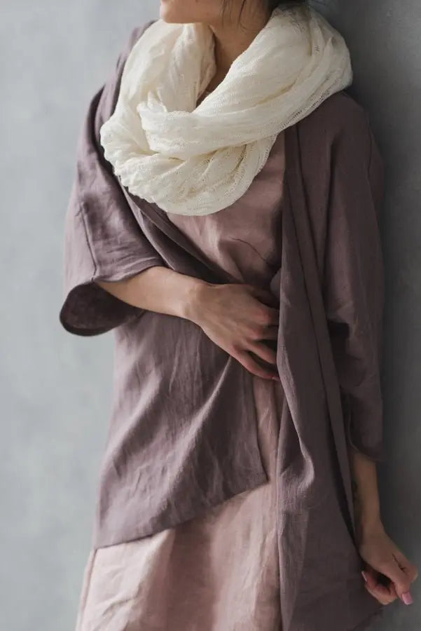 Linen Kimono Jacket - Epic Linen luxury linen