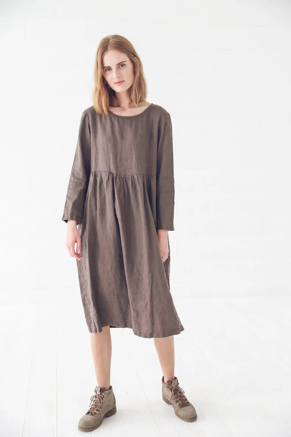 Linen Long Dress - Epic Linen luxury linen