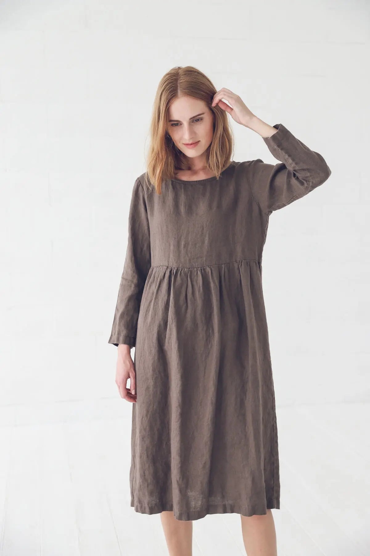 Linen Long Dress - Epic Linen luxury linen